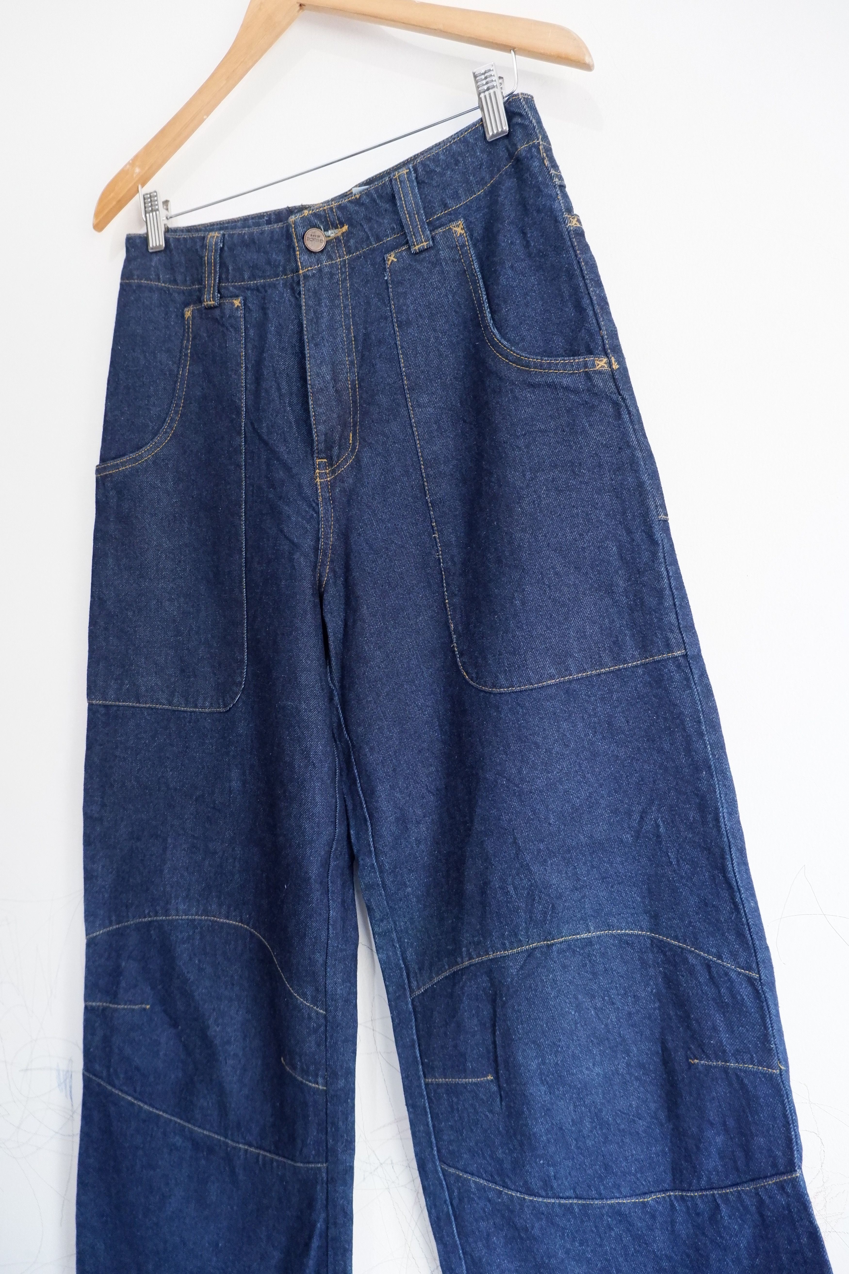 JNCO Vintage Y2k Gilce Double Knee Super Wide Leg Jeans Size US 28 / EU 44 - 4 Thumbnail