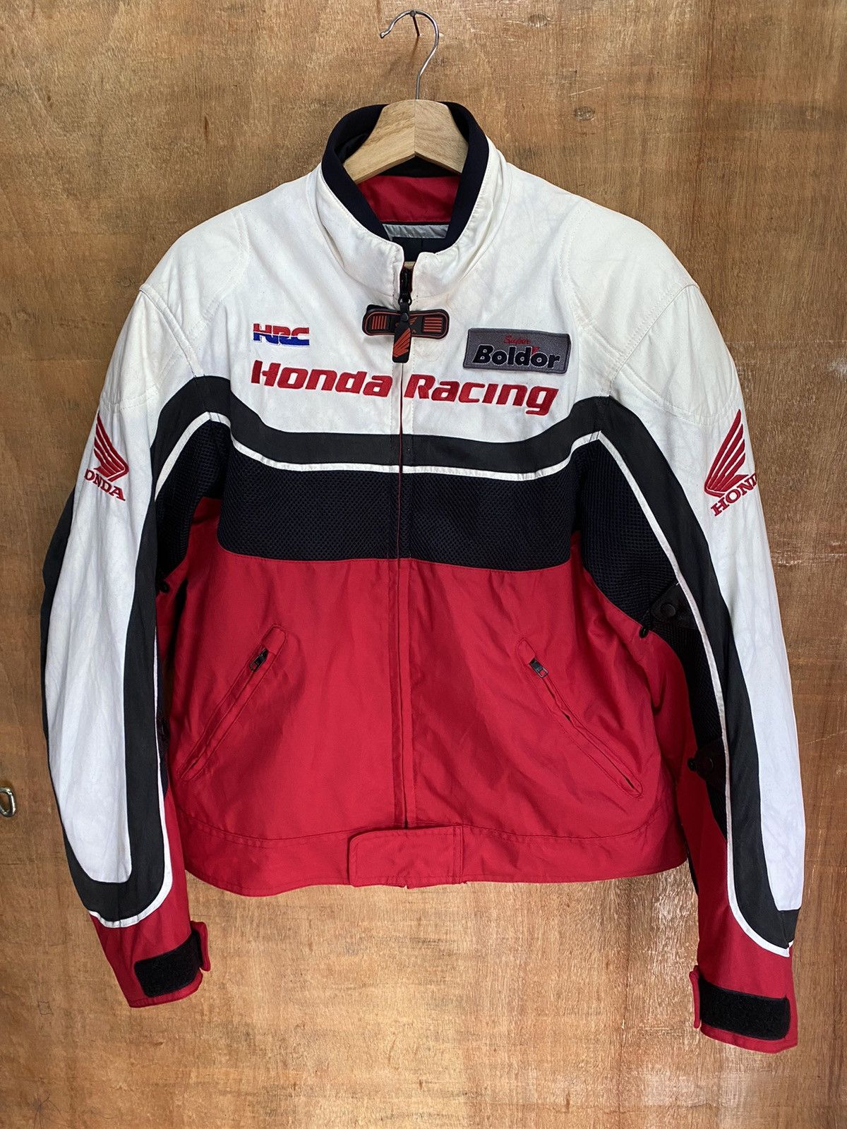 Honda Super Boldor バイクジャケット HONDA Super Boldor Riders Racing Jacket Bike Size L Used EX
