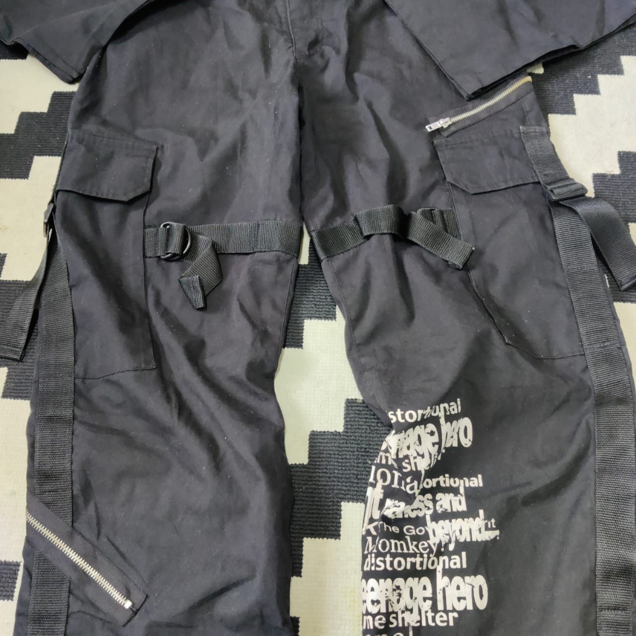 Japanese Brand CP301 Japanese Brand Punk Style Bondage Cargo Pant Size US 31 - 11 Thumbnail