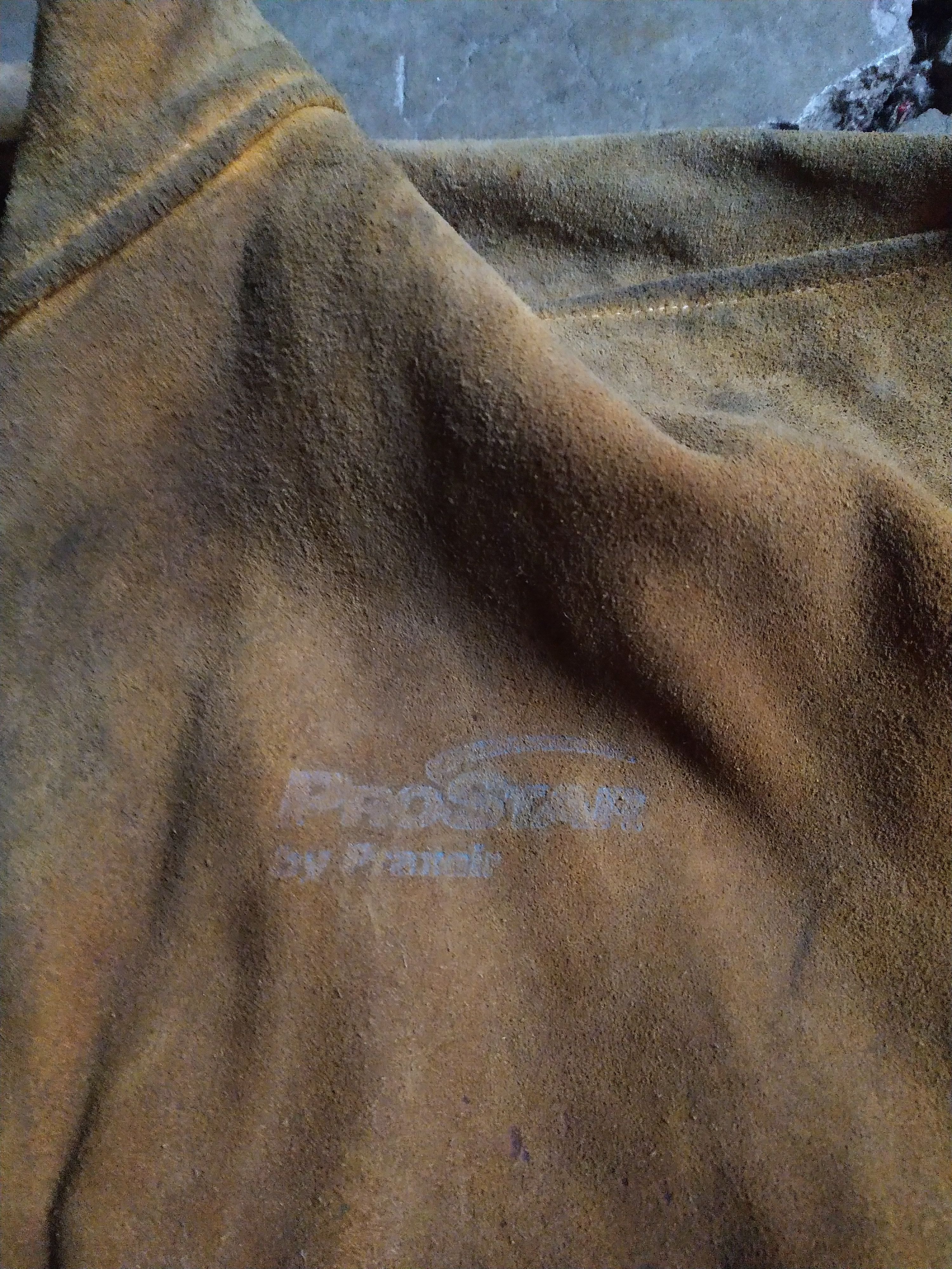 Genuine Leather Vintage Suede Jacket 3XL XXL Yellow Leather Welding Button Size US XXL / EU 58 / 5 - 3 Thumbnail