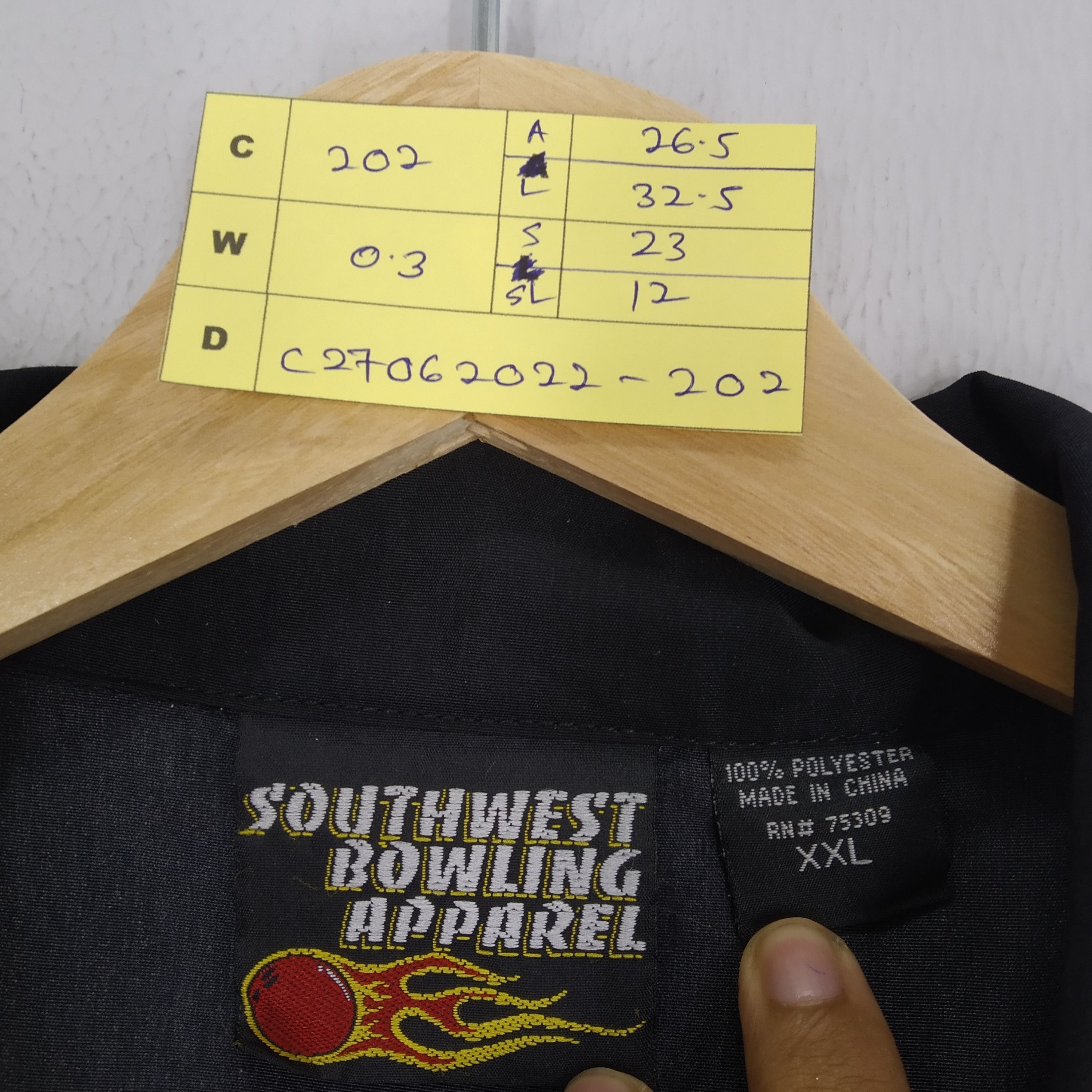 Vintage Vintage Southwest Bowling Apparel Flames Art Shirt Size US XXL / EU 58 / 5 - 9 Thumbnail