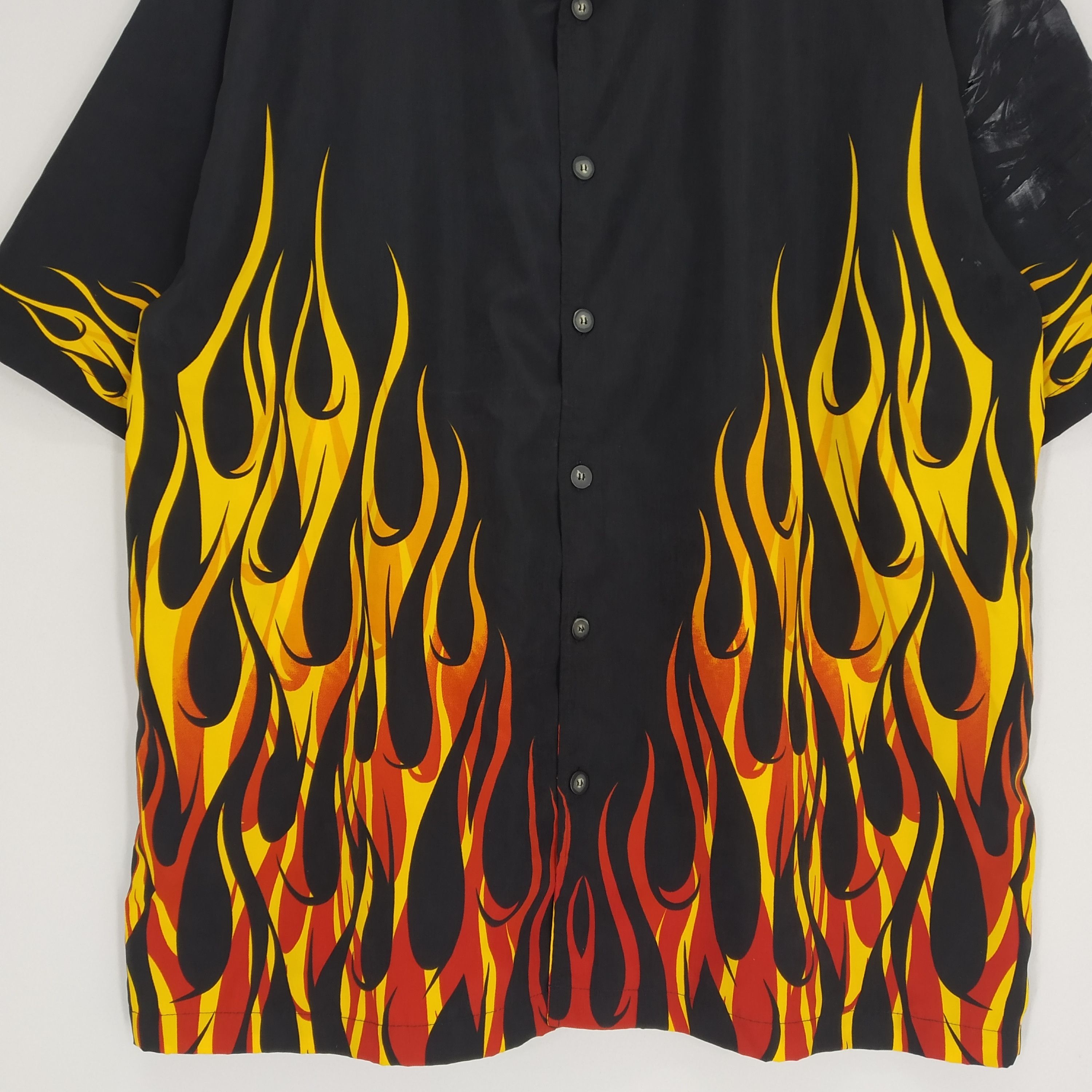 Vintage Vintage Southwest Bowling Apparel Flames Art Shirt Size US XXL / EU 58 / 5 - 4 Thumbnail
