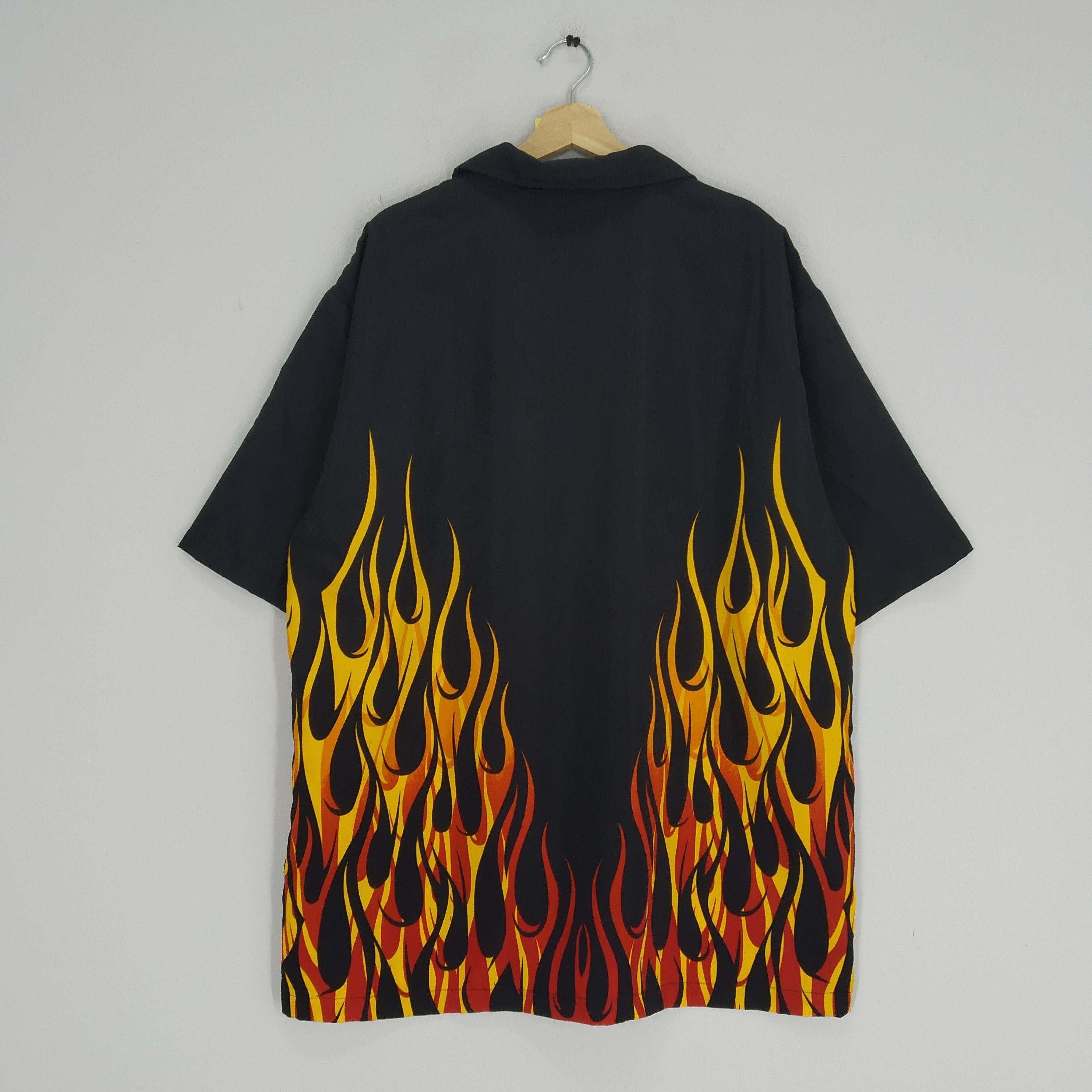Vintage Vintage Southwest Bowling Apparel Flames Art Shirt Size US XXL / EU 58 / 5 - 2 Thumbnail