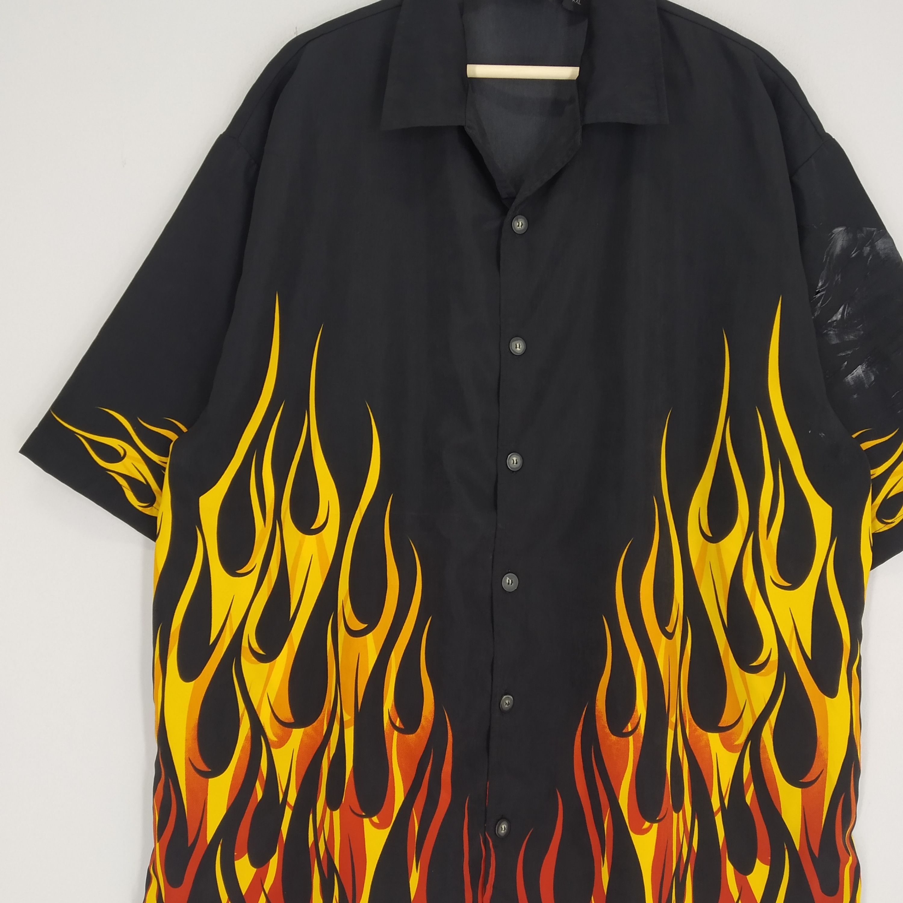 Vintage Vintage Southwest Bowling Apparel Flames Art Shirt Size US XXL / EU 58 / 5 - 3 Thumbnail