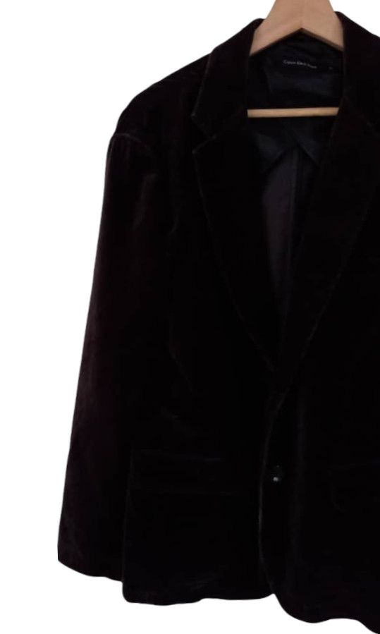 Calvin Klein × Calvin Klein 205W39NYC Calvin Klein Jeans Velvet Blazer Jacket Size US M / EU 48-50 / 2 - 5 Thumbnail