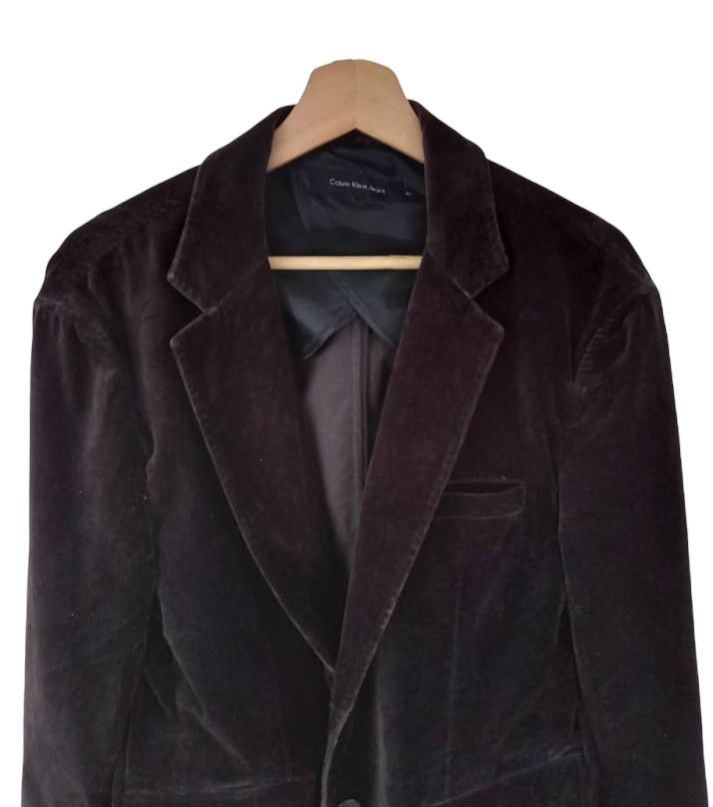 Calvin Klein × Calvin Klein 205W39NYC Calvin Klein Jeans Velvet Blazer Jacket Size US M / EU 48-50 / 2 - 3 Thumbnail