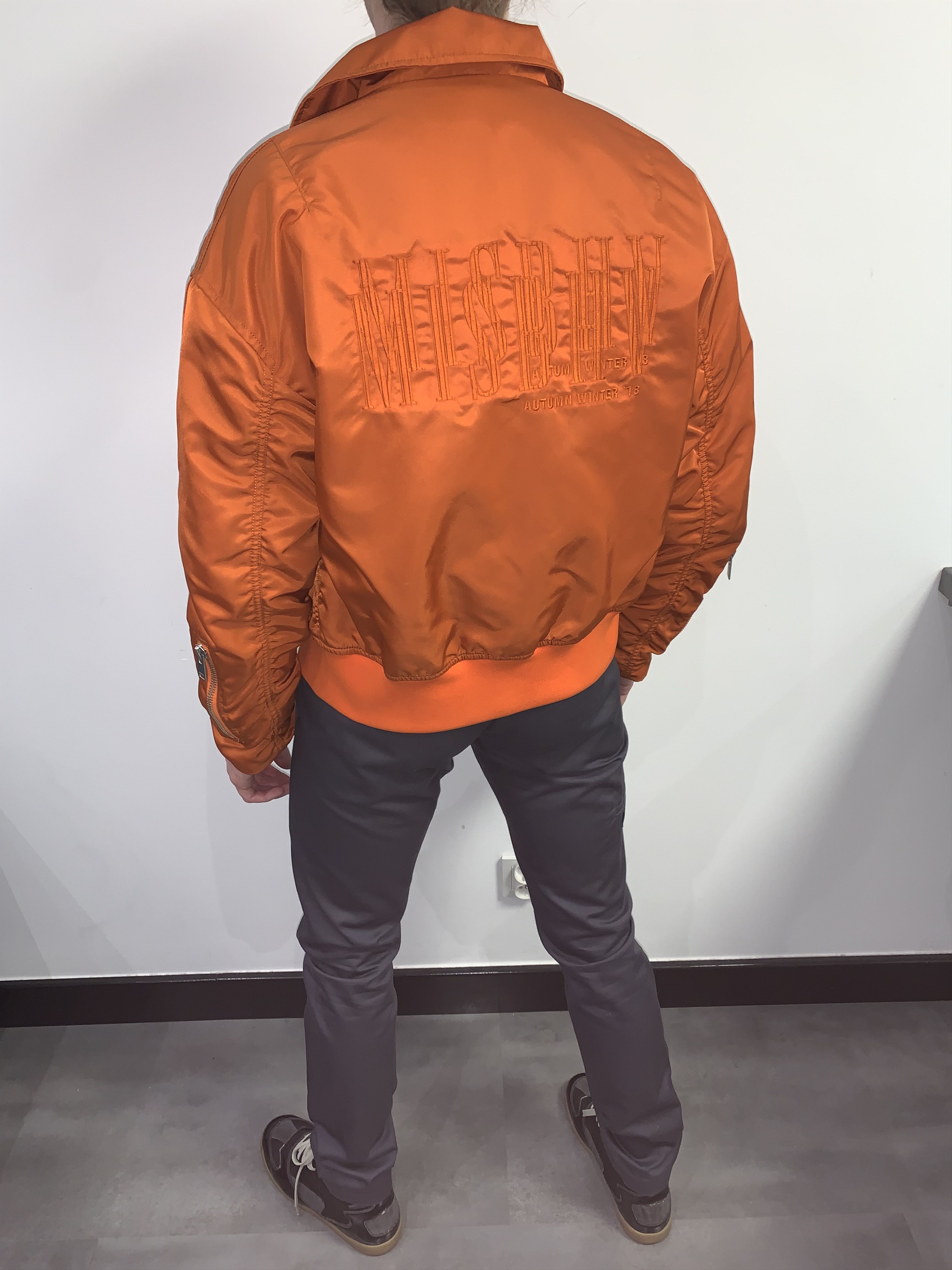 Misbhv AW18 MISBHV Big Logo Orange Bomber Jacket Size US S / EU 44-46 / 1 - 1 Thumbnail