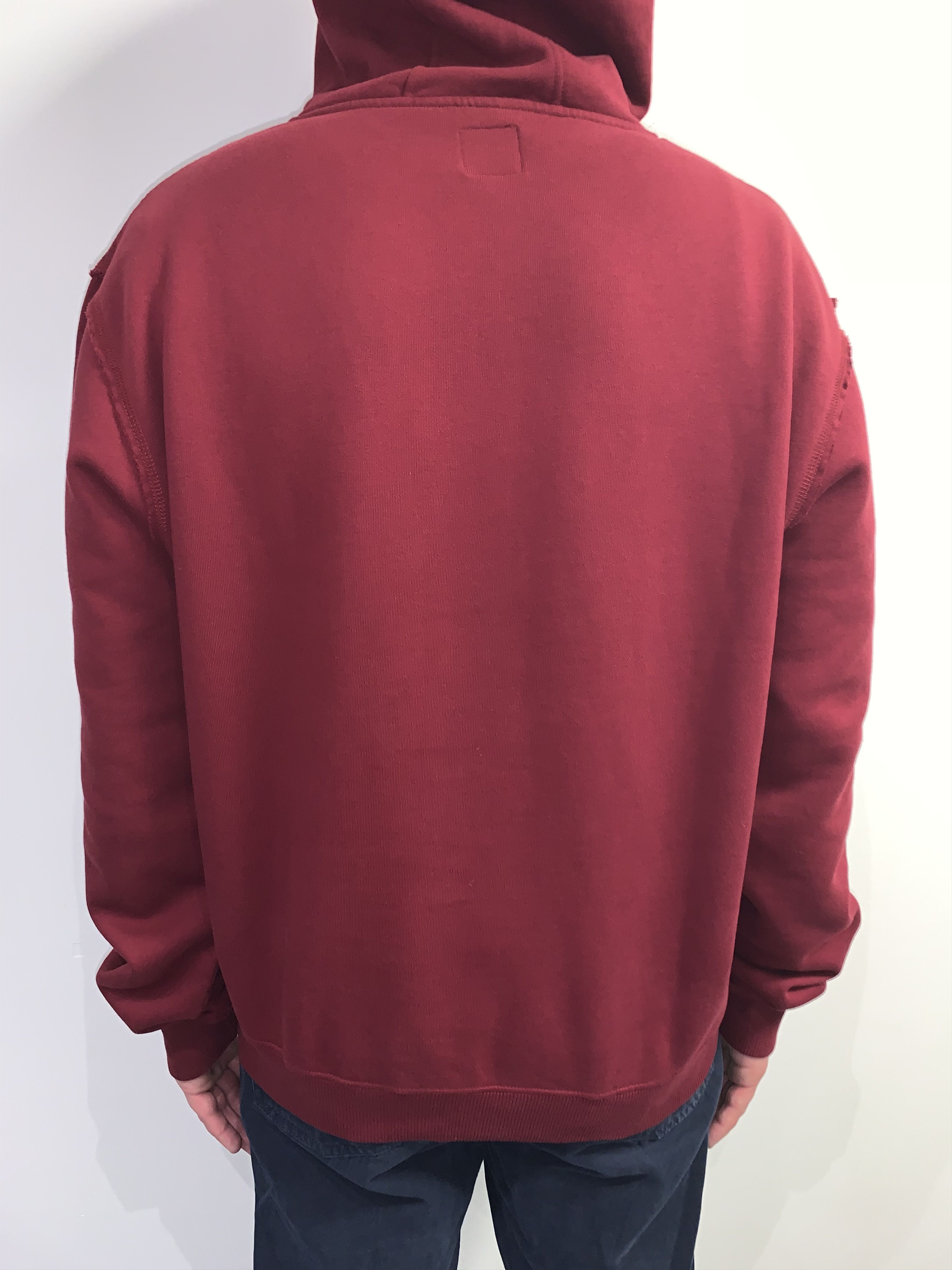 Alexander McQueen Alexander McQueen Big Logo Crimson Hoodie Size US XL / EU 56 / 4 - 5 Thumbnail