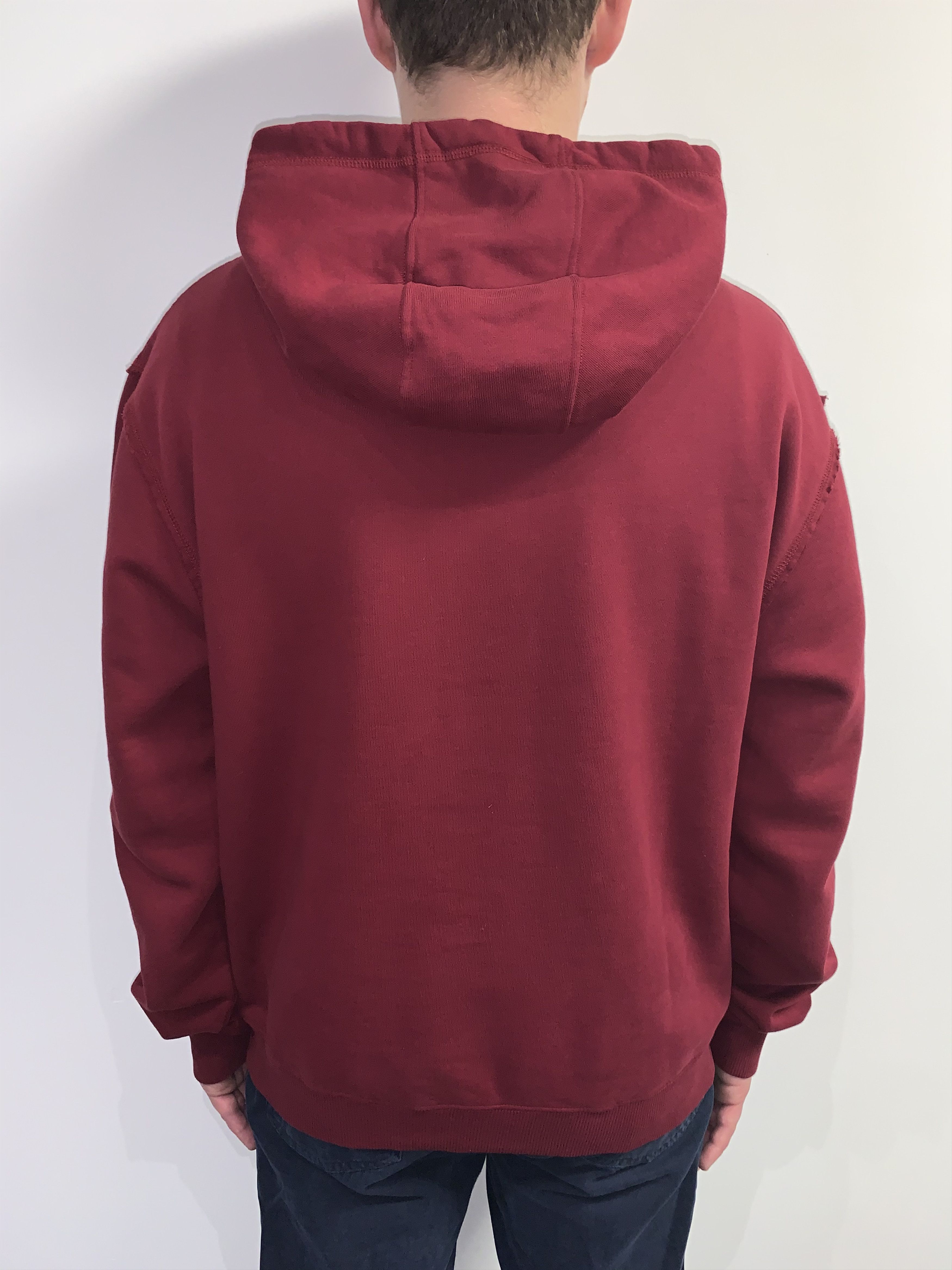 Alexander McQueen Alexander McQueen Big Logo Crimson Hoodie Size US XL / EU 56 / 4 - 4 Thumbnail