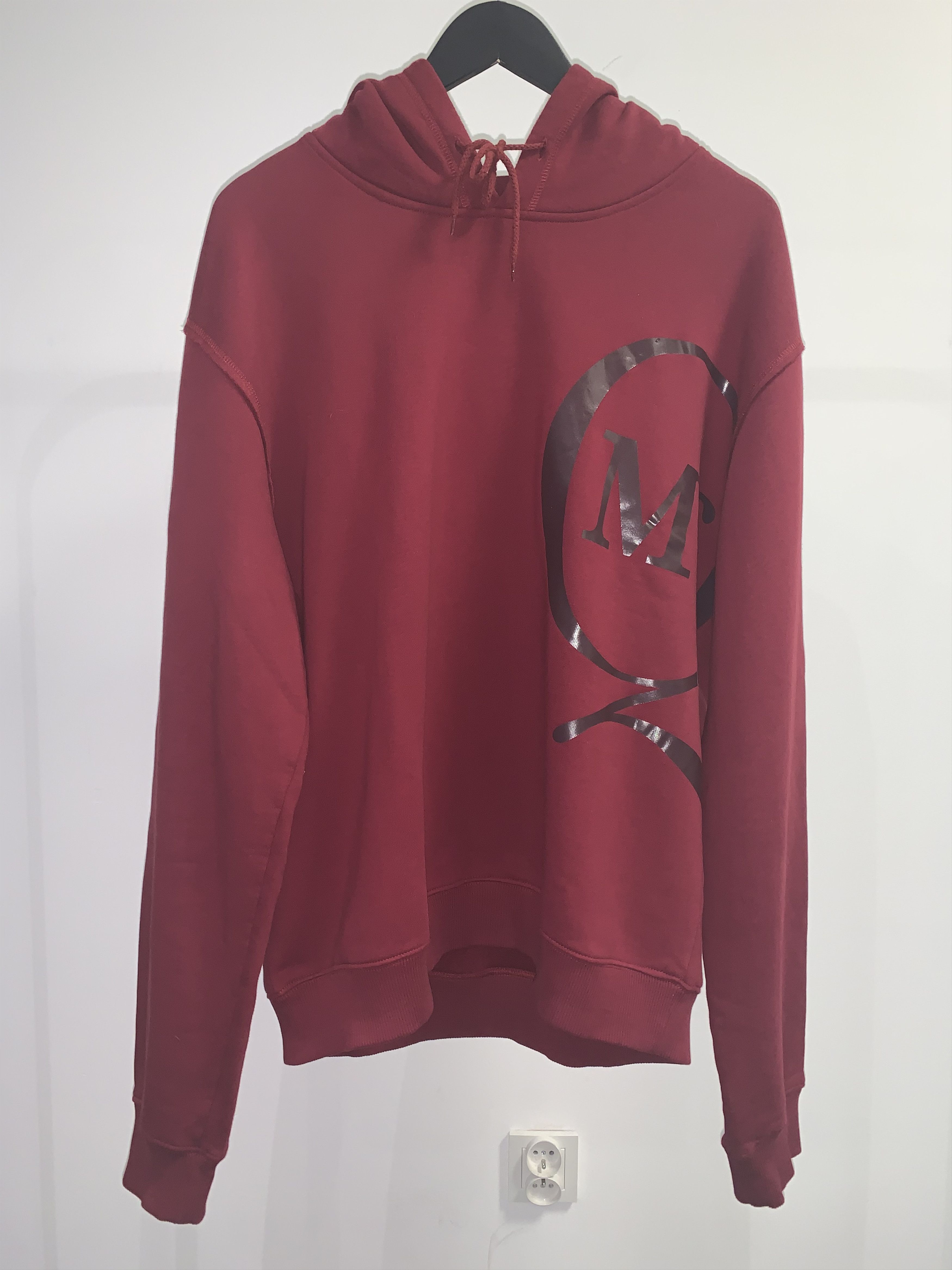 image of Alexander Mcqueen Big Logo Crimson Hoodie, Men's (Size XL)