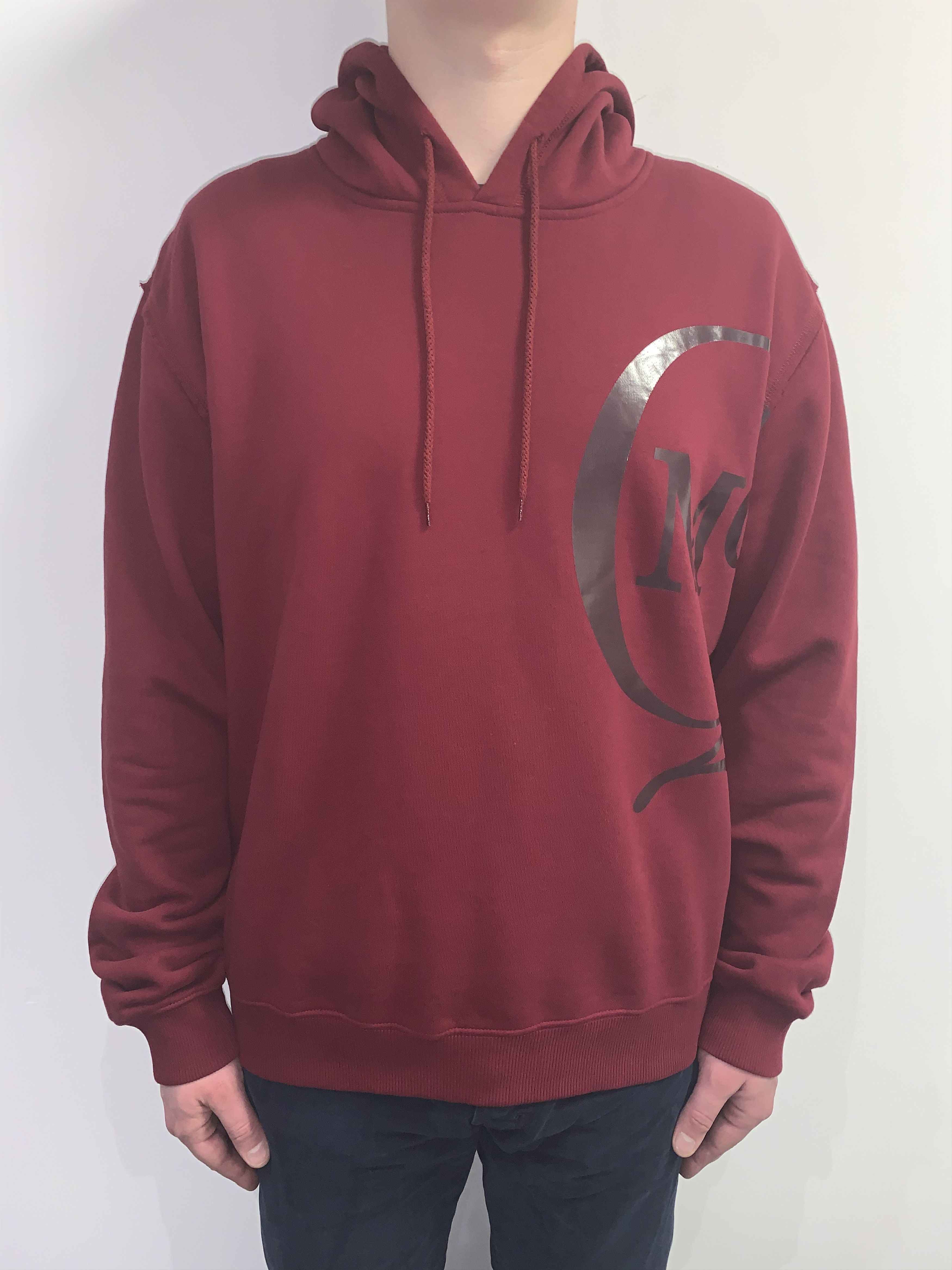 Alexander McQueen Alexander McQueen Big Logo Crimson Hoodie Size US XL / EU 56 / 4 - 3 Thumbnail