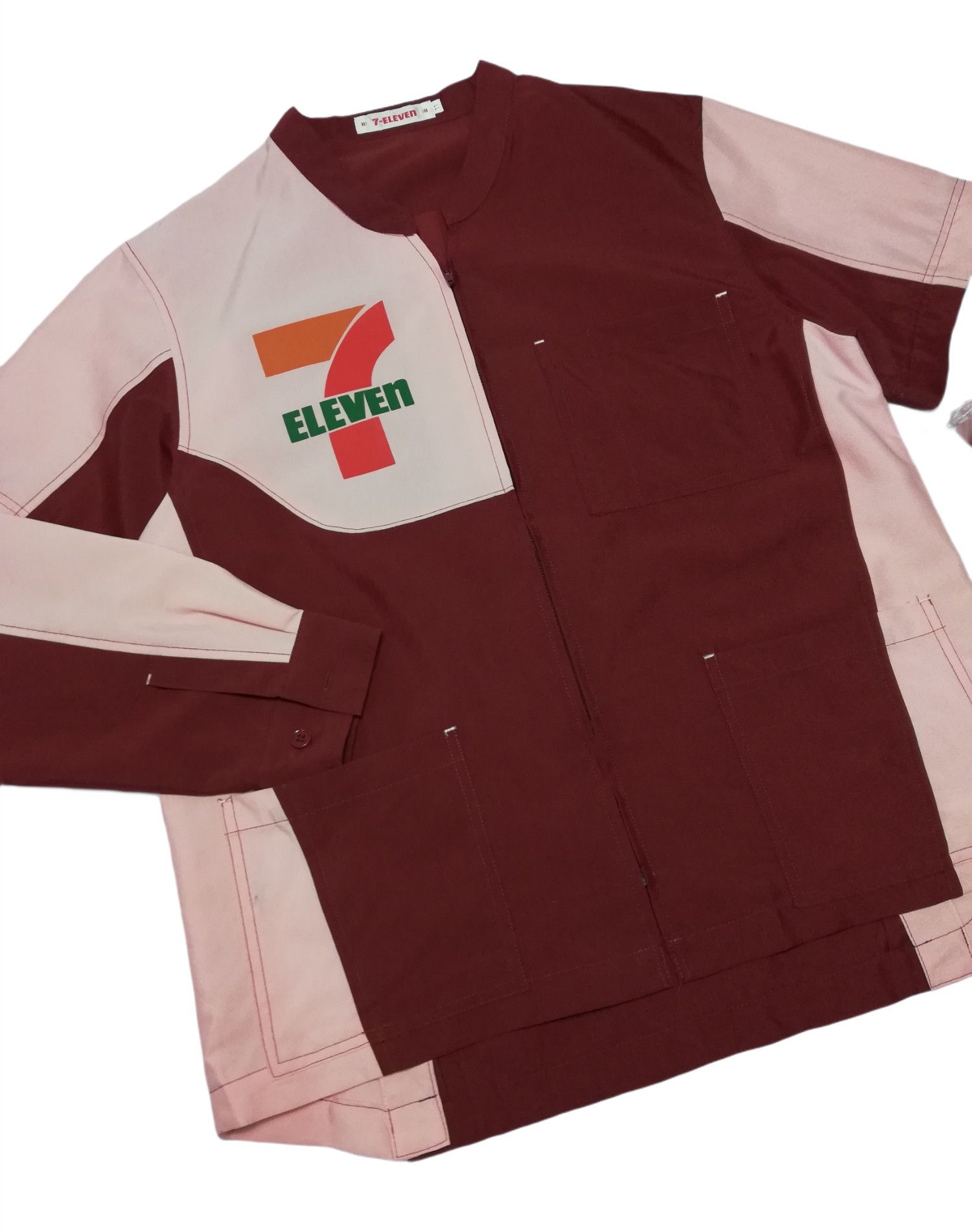 Seven 7 × Vintage 🔥Seven 7 Eleven Big Logo Convertible Zipper Work Shirt Size US M / EU 48-50 / 2 - 3 Thumbnail