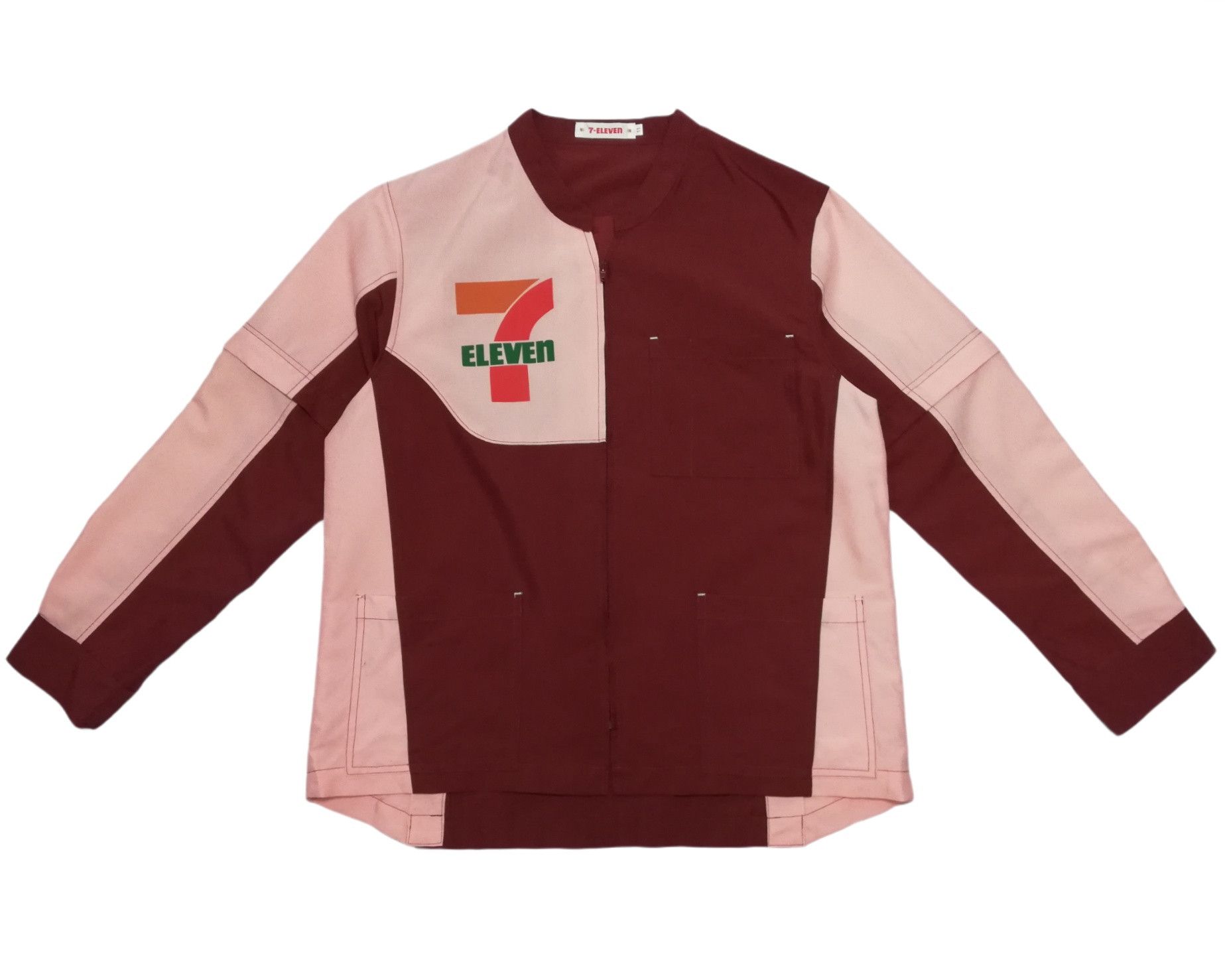 Seven 7 × Vintage 🔥Seven 7 Eleven Big Logo Convertible Zipper Work Shirt Size US M / EU 48-50 / 2 - 4 Thumbnail