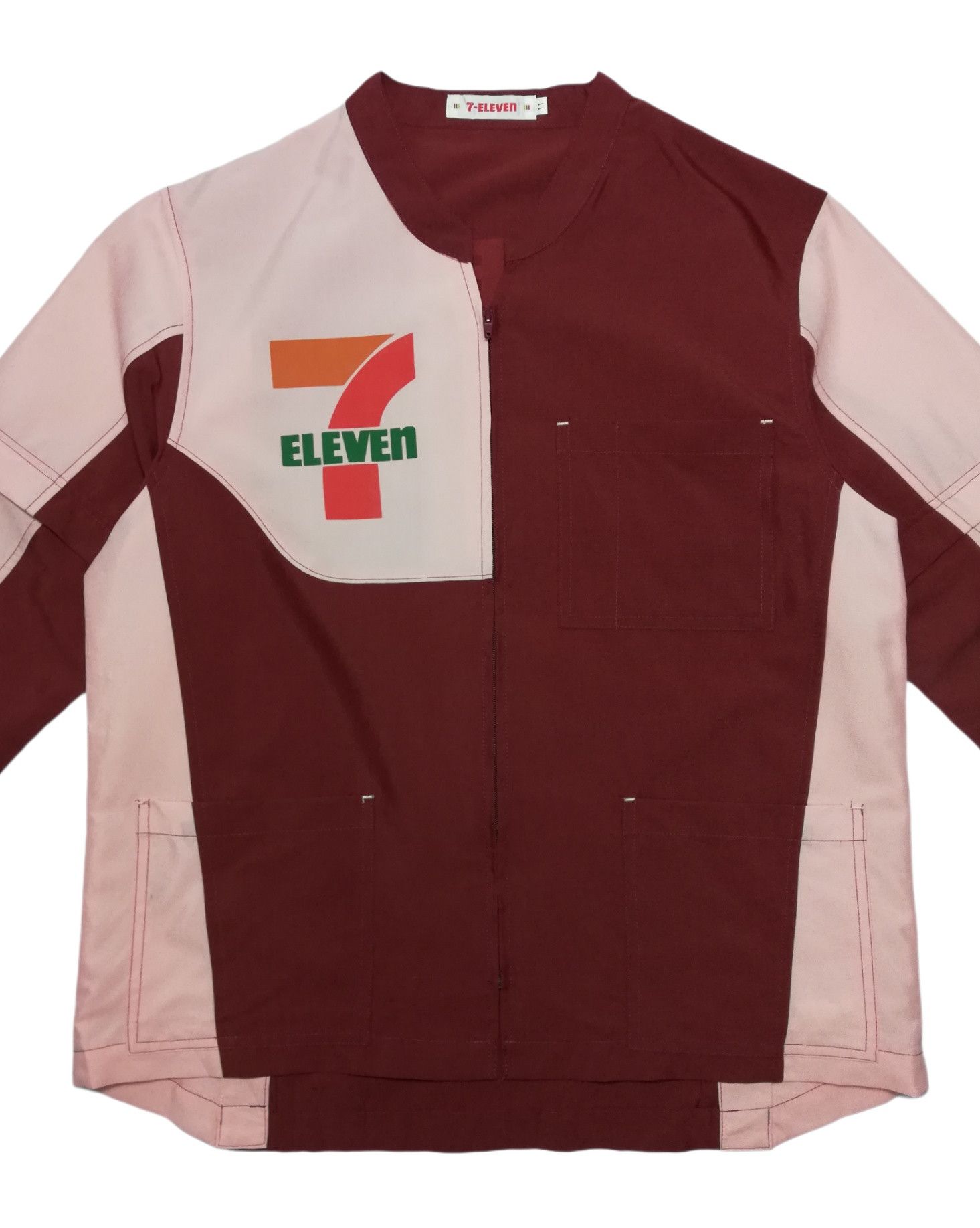 Seven 7 × Vintage 🔥Seven 7 Eleven Big Logo Convertible Zipper Work Shirt Size US M / EU 48-50 / 2 - 5 Thumbnail