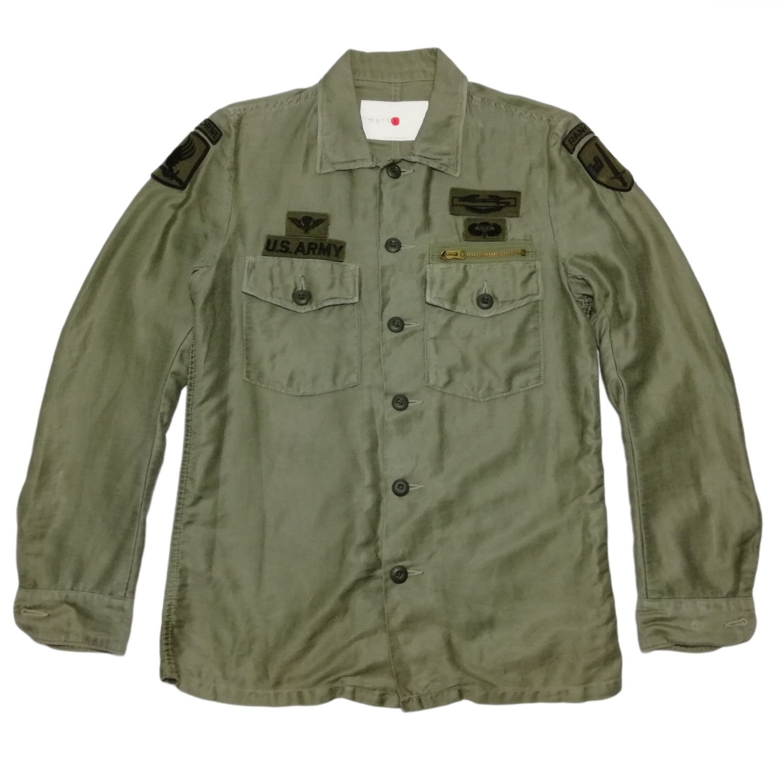 Japanese Brand × Markaware 🔥DOPE Markaware U.S. Army OG-107 Olive Green Fatigue Shirt Size US S / EU 44-46 / 1 - 4 Thumbnail