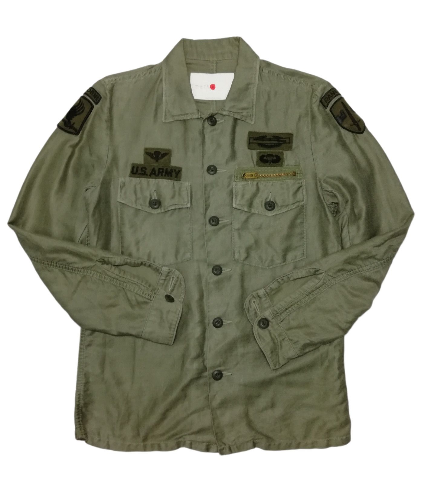 Japanese Brand × Markaware 🔥DOPE Markaware U.S. Army OG-107 Olive Green Fatigue Shirt Size US S / EU 44-46 / 1 - 2 Thumbnail