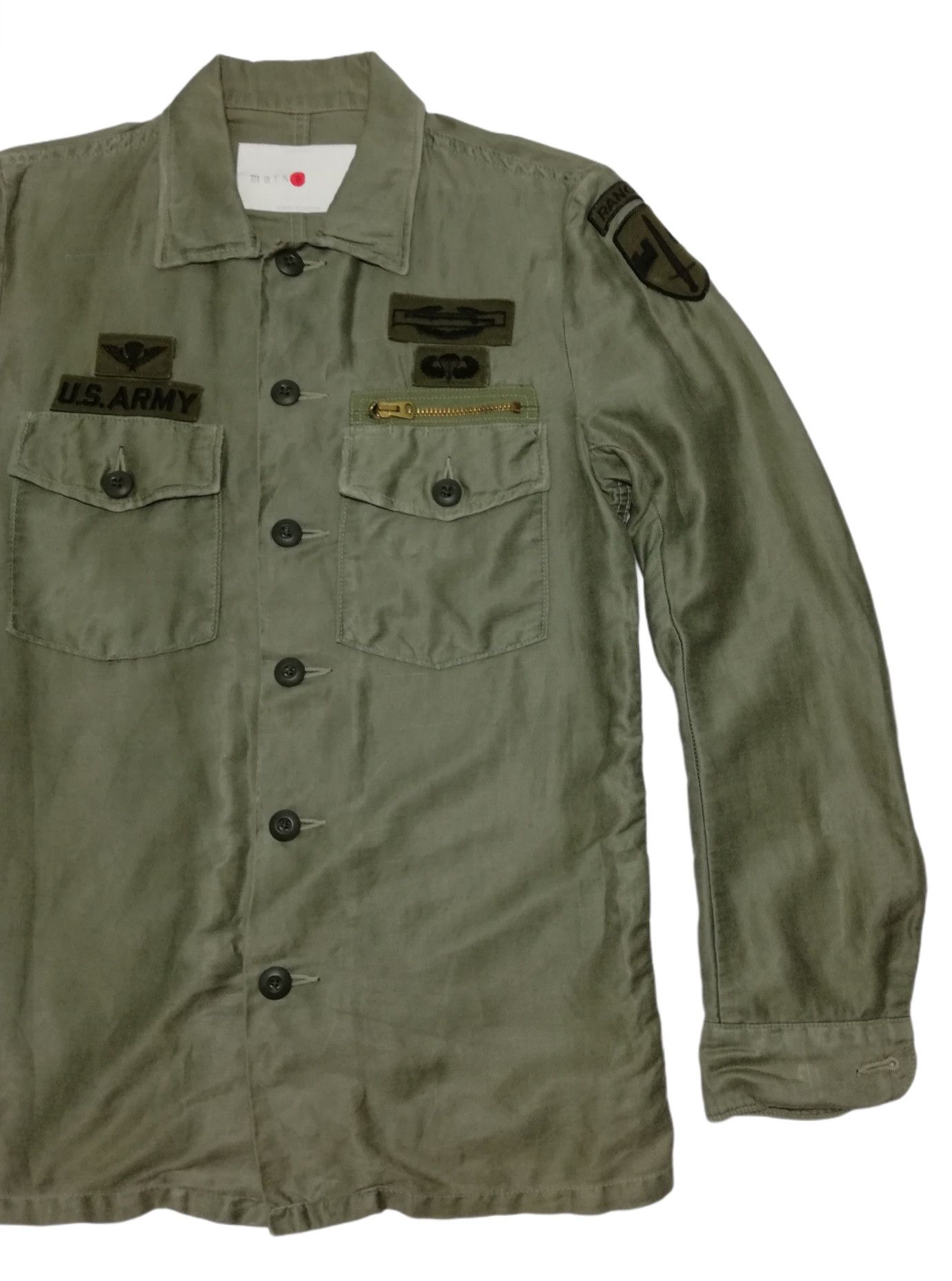 Japanese Brand × Markaware 🔥DOPE Markaware U.S. Army OG-107 Olive Green Fatigue Shirt Size US S / EU 44-46 / 1 - 6 Thumbnail