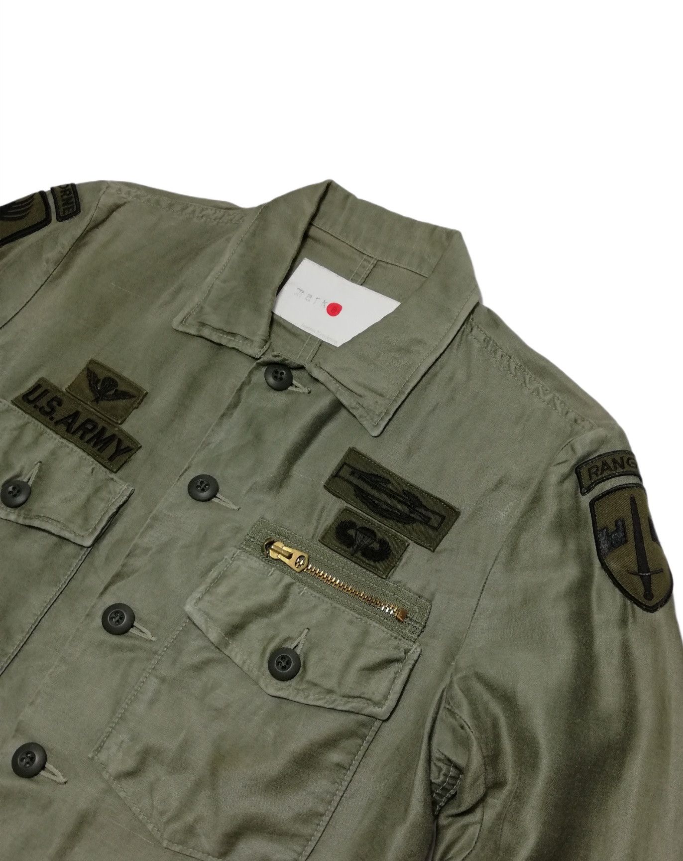 Japanese Brand × Markaware 🔥DOPE Markaware U.S. Army OG-107 Olive Green Fatigue Shirt Size US S / EU 44-46 / 1 - 8 Thumbnail