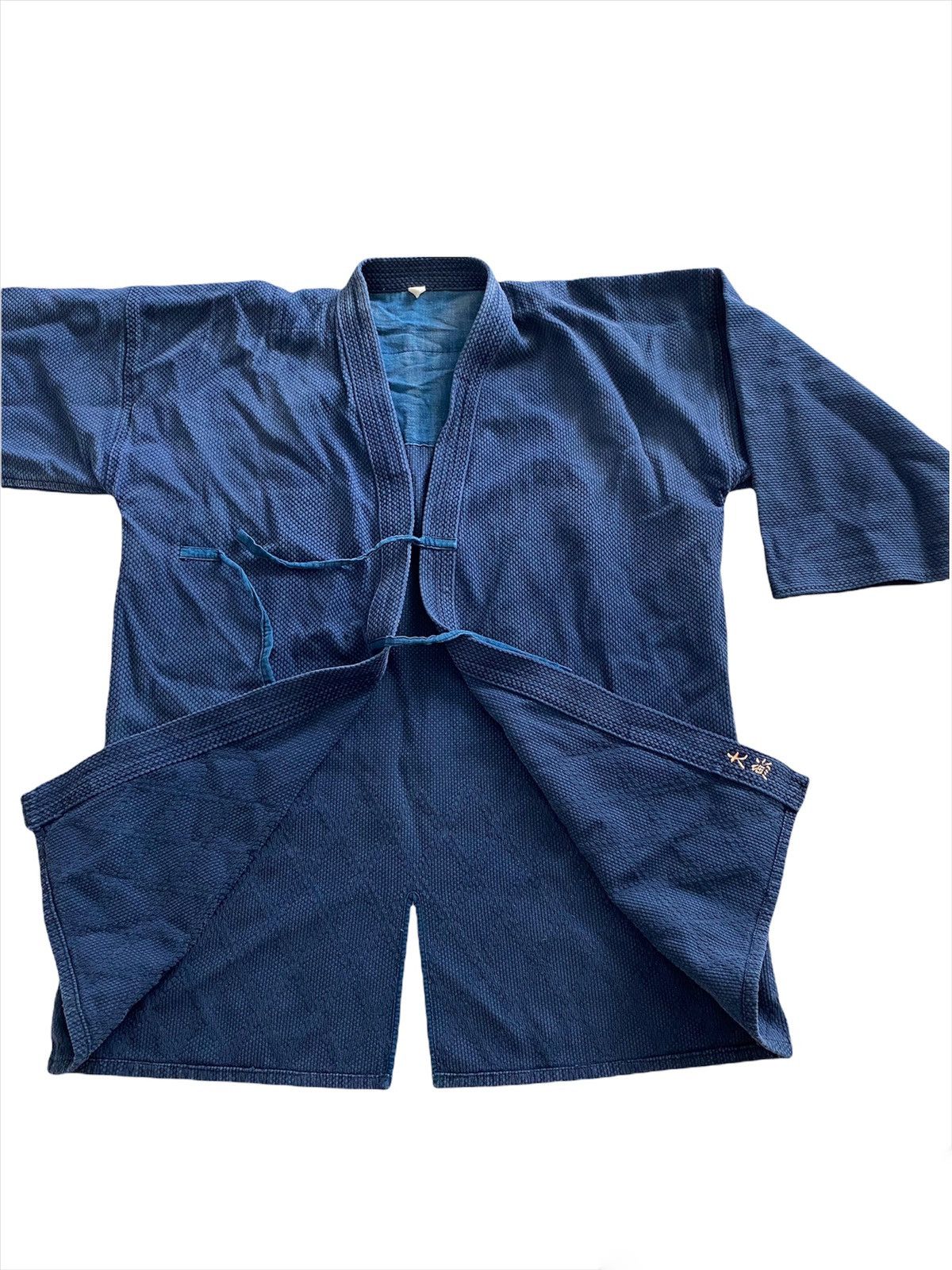 Japanese Brand × Vintage 🇯🇵Dyen kimono Japan Indigo style Visvim kapital design Size US L / EU 52-54 / 3 - 5 Thumbnail