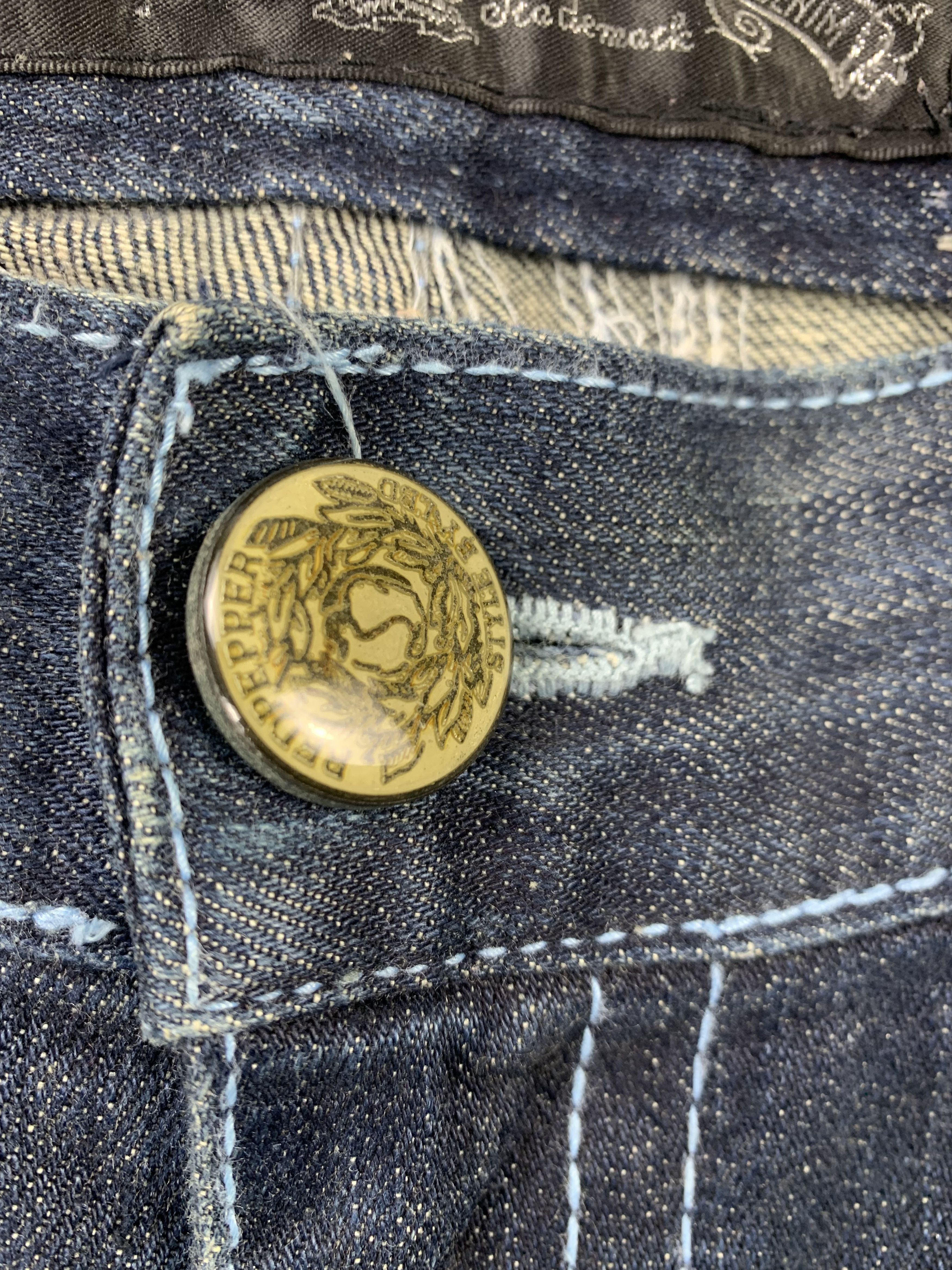 Vintage Vintage Red Pepper Spellout Faded Blue Jeans Size US 36 / EU 52 - 12 Thumbnail