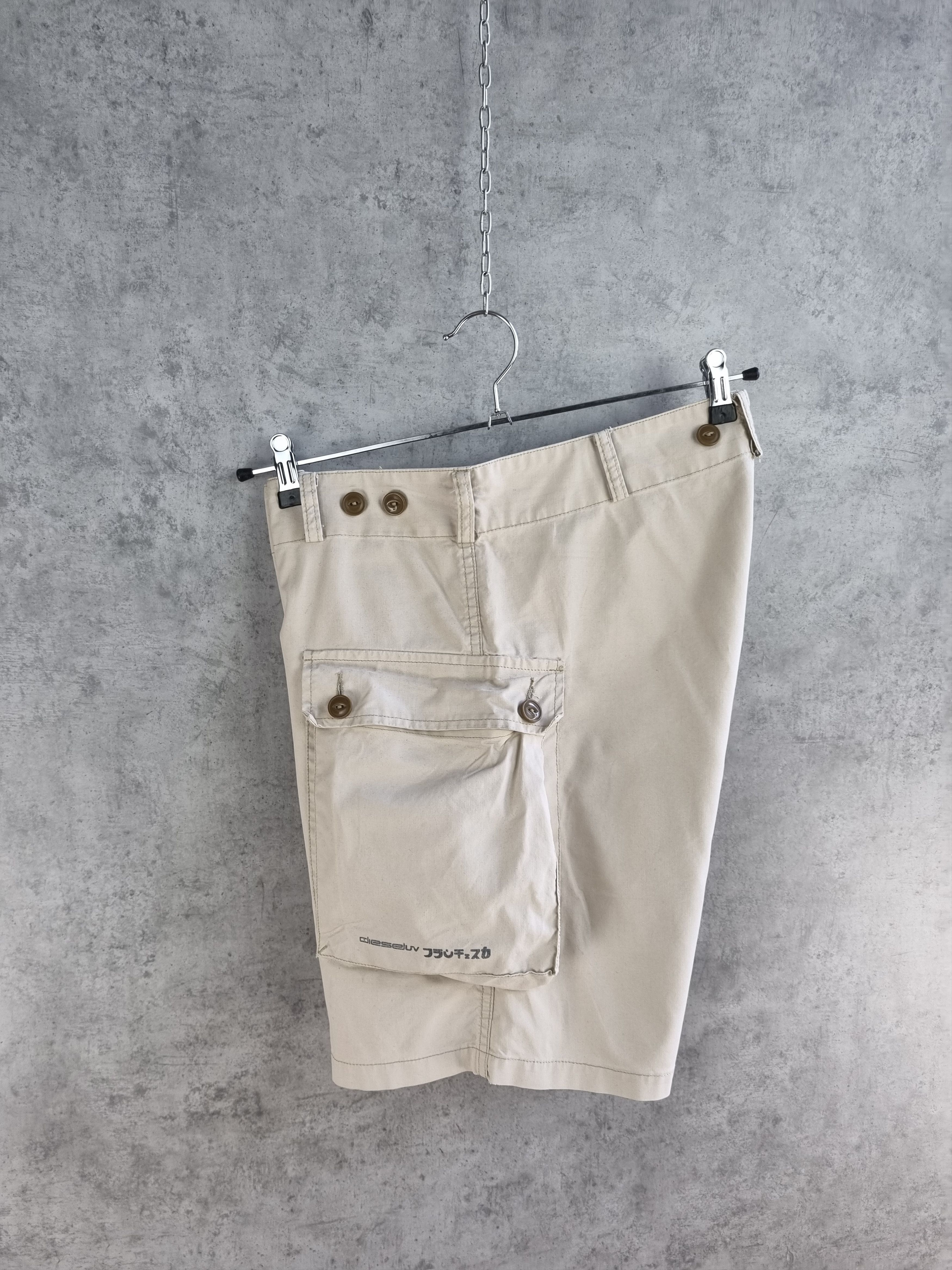 Diesel 90s DIESEL Rare Workers Cargo light cotton shorts Size US 30 / EU 46 - 3 Thumbnail