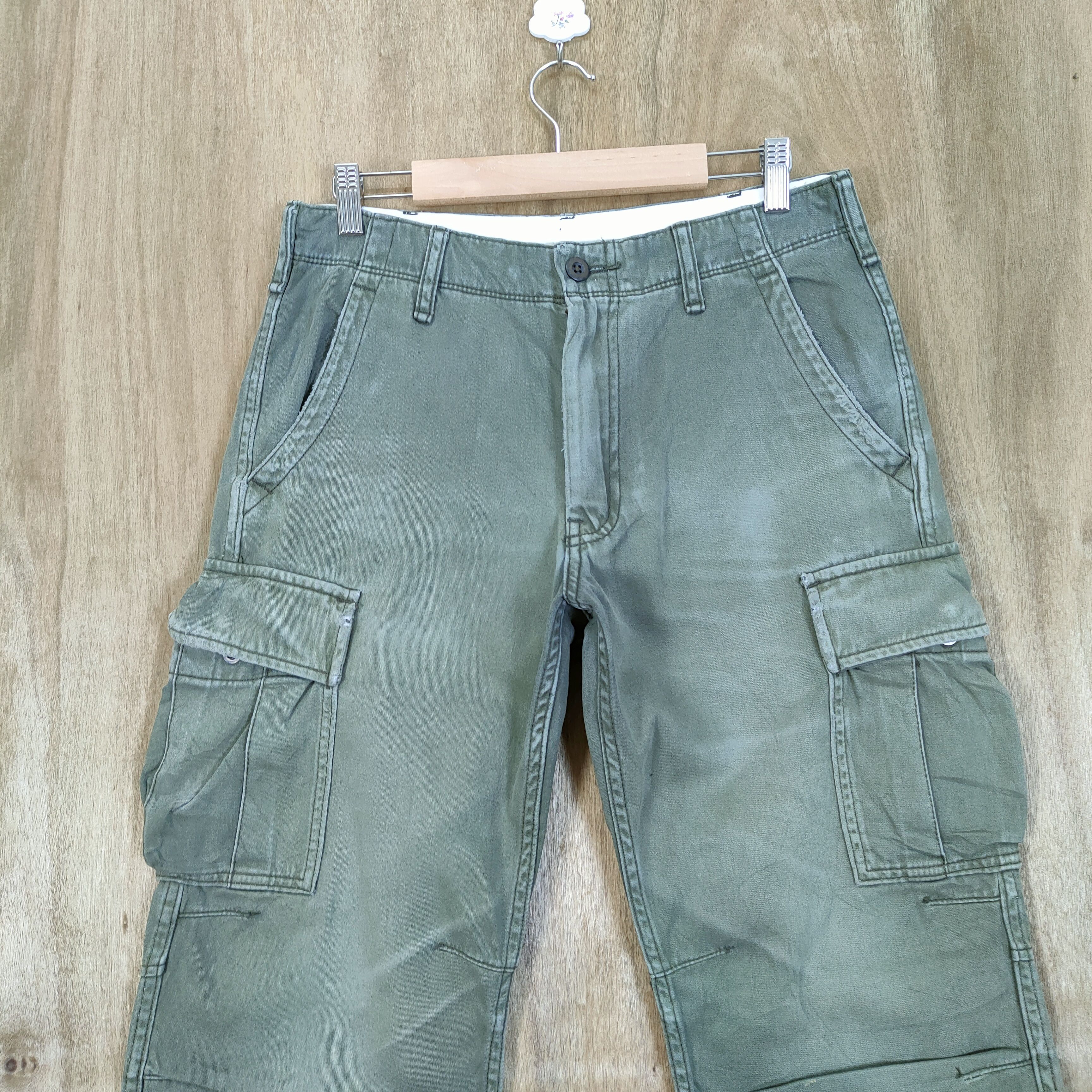 Japanese Brand JAPANESE BRAND FADED CARGO PANTS Size US 30 / EU 46 - 2 Thumbnail