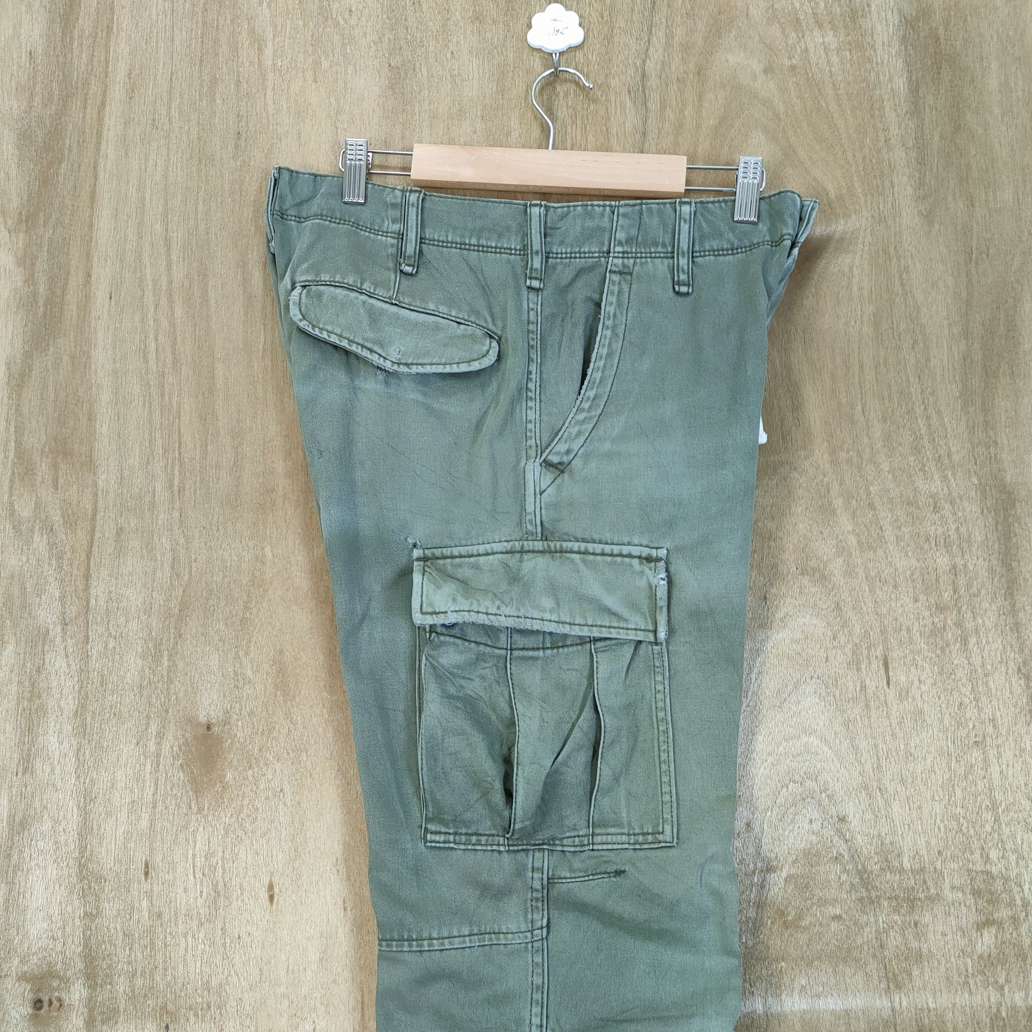 Japanese Brand JAPANESE BRAND FADED CARGO PANTS Size US 30 / EU 46 - 10 Thumbnail