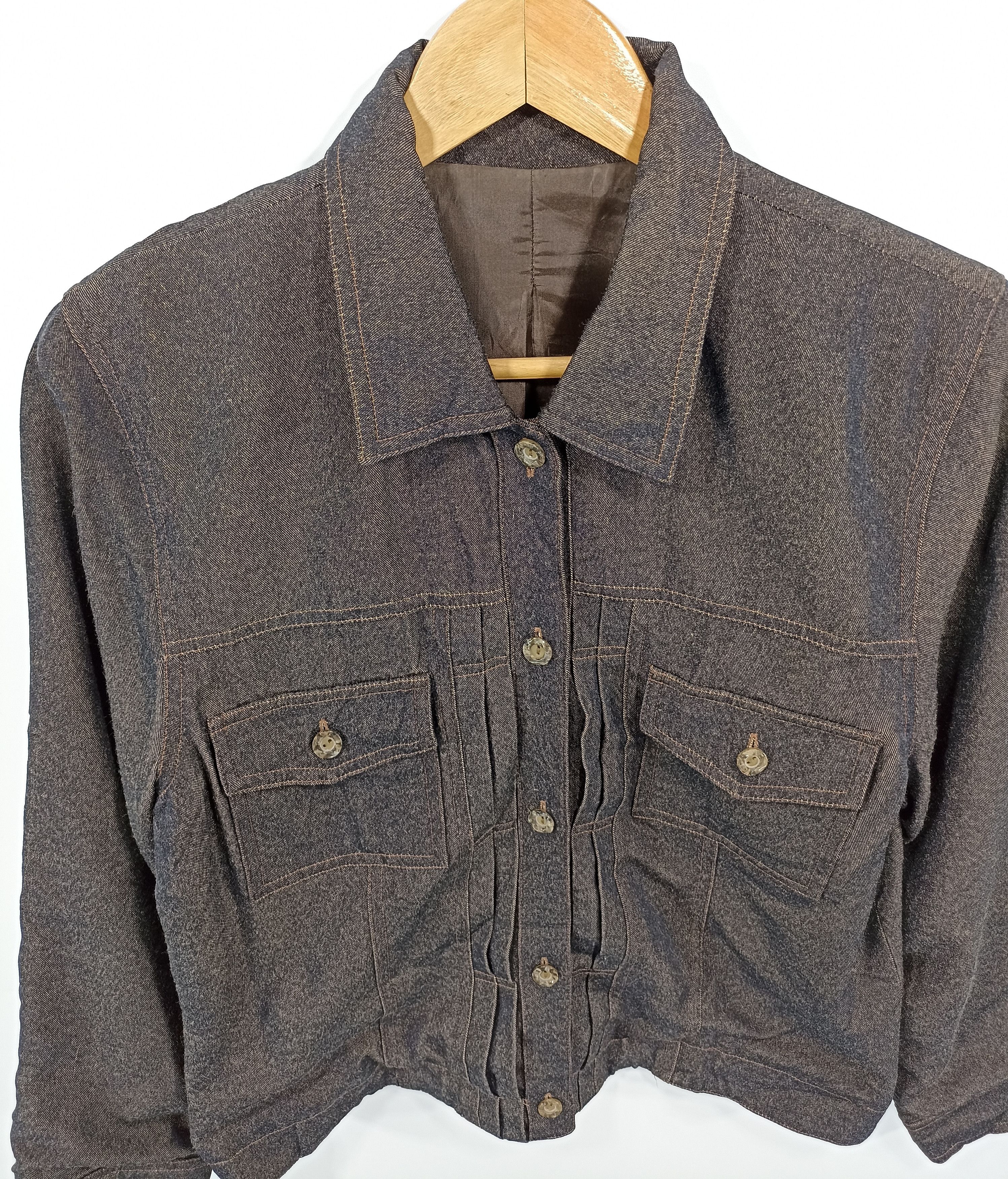 Japanese Brand Japanesebrand denim stretching Jacket Size US S / EU 44-46 / 1 - 2 Thumbnail
