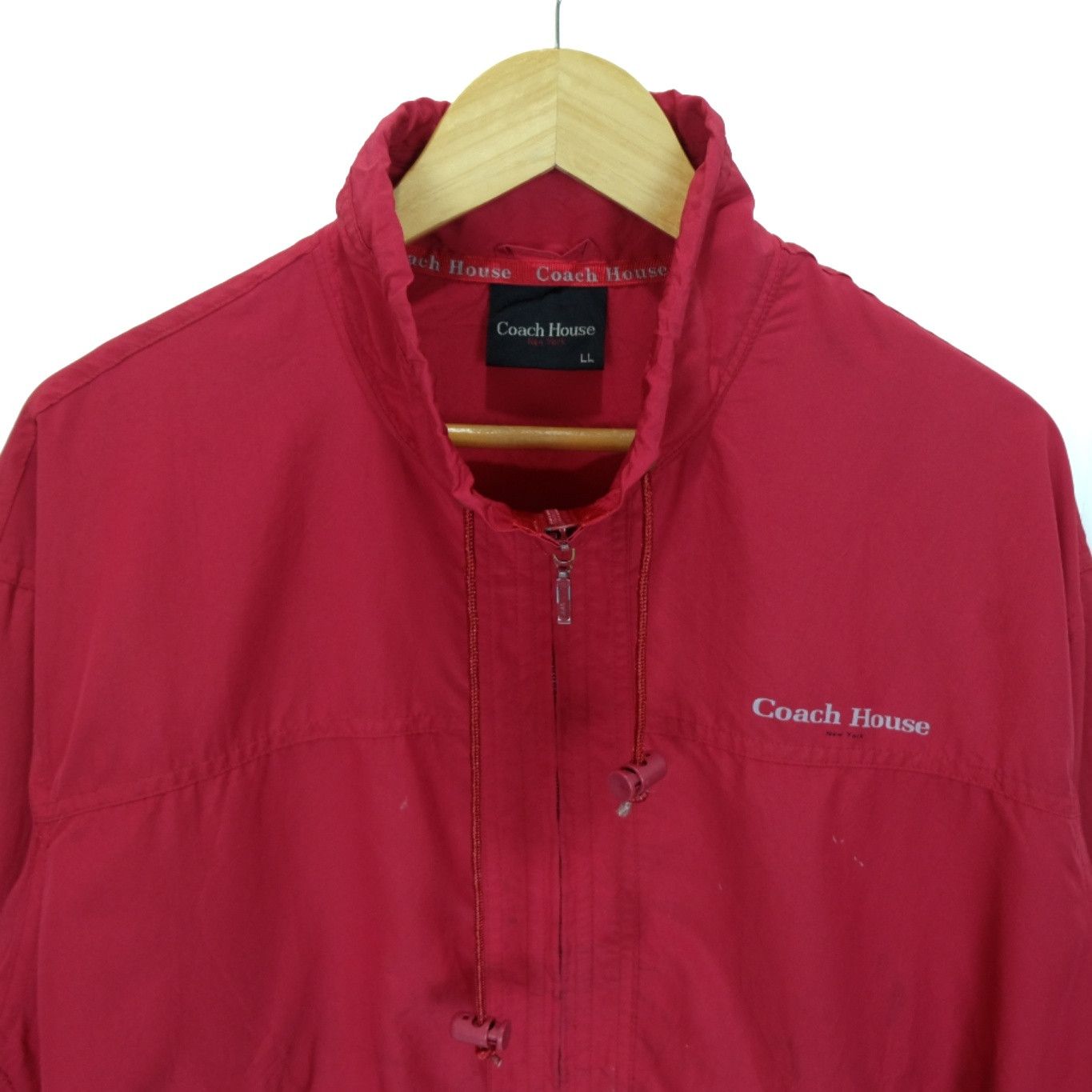 Coach × Vintage Vintage 90's COACH HOUSE Minimalist Windbreaker Golf Jacket Size US L / EU 52-54 / 3 - 3 Thumbnail