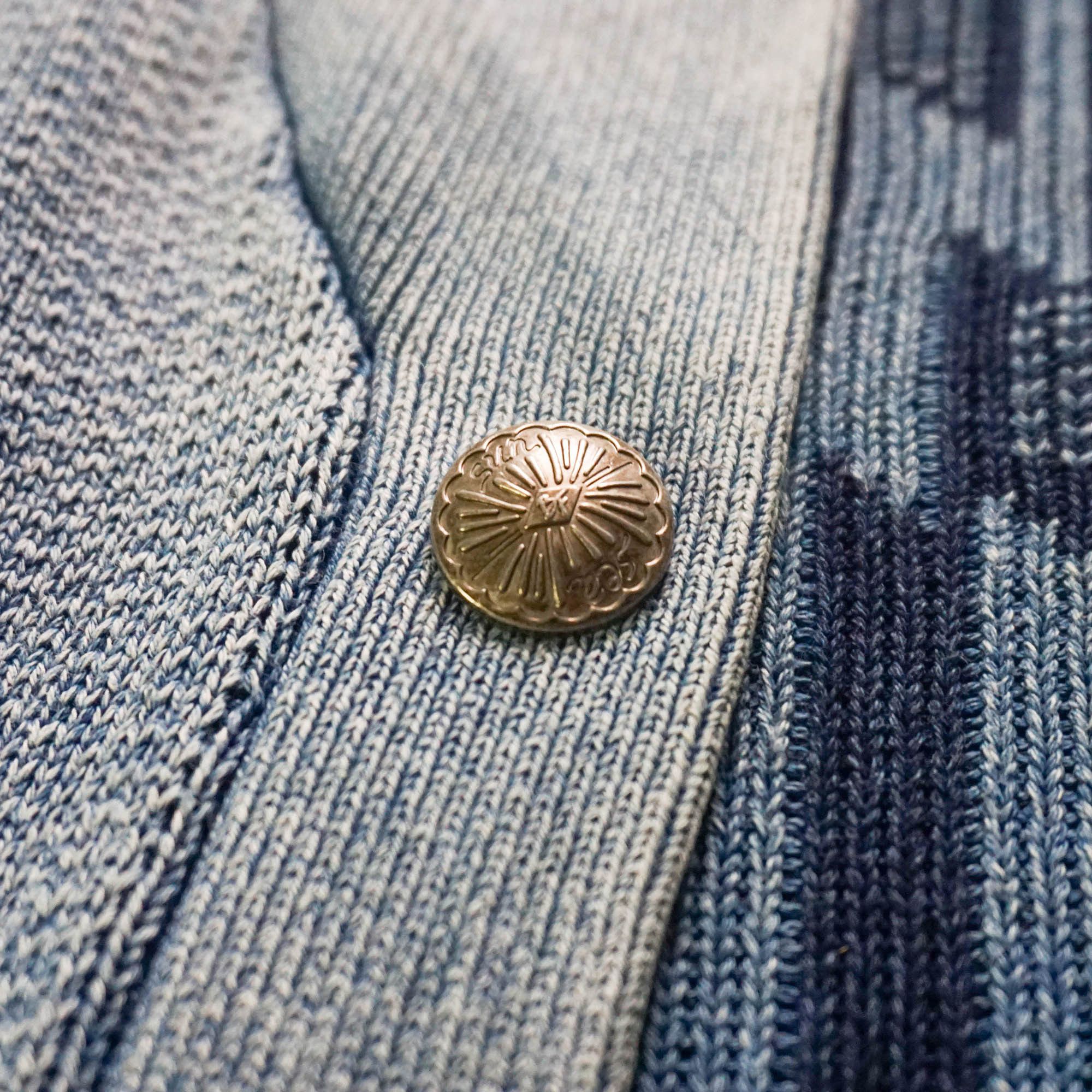 Japanese Brand BAYFLOW Native Tribal Design Knit Button-Up Sweater Size US M / EU 48-50 / 2 - 6 Thumbnail