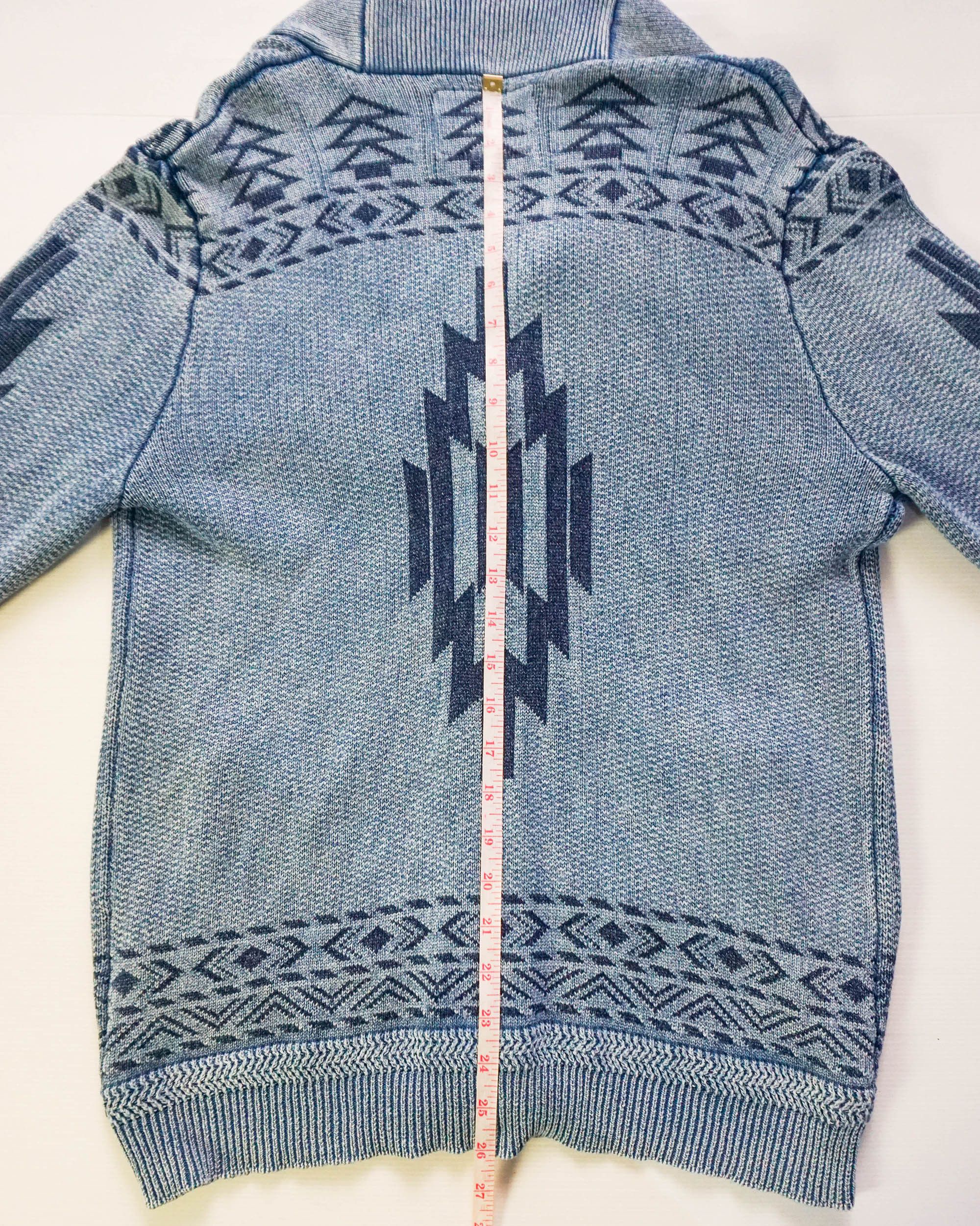Japanese Brand BAYFLOW Native Tribal Design Knit Button-Up Sweater Size US M / EU 48-50 / 2 - 10 Thumbnail