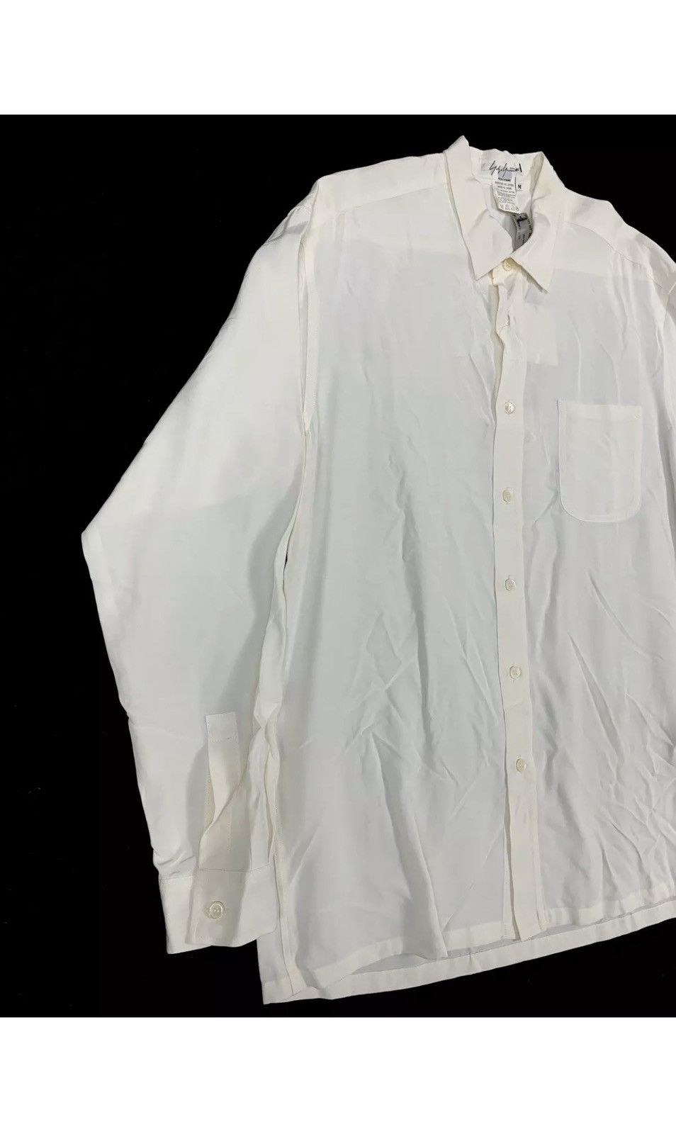 Yohji Yamamoto SS99 Yohji Yamamoto Pour Homme White Dress Shirt - Size M Size US M / EU 48-50 / 2 - 3 Thumbnail