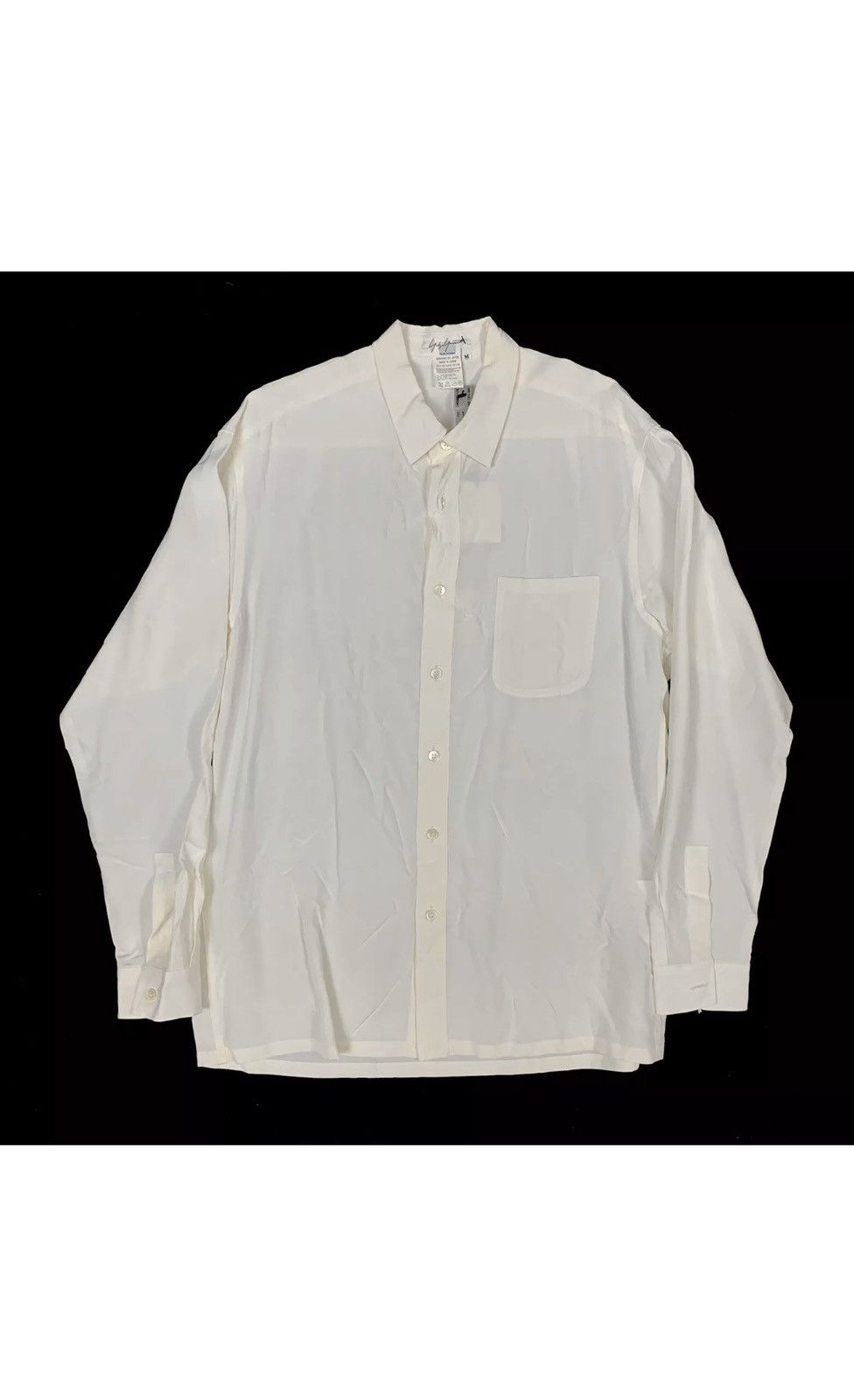 Yohji Yamamoto SS99 Yohji Yamamoto Pour Homme White Dress Shirt - Size M Size US M / EU 48-50 / 2 - 1 Thumbnail