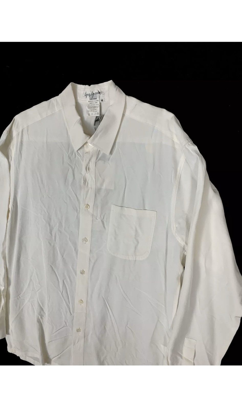 Yohji Yamamoto SS99 Yohji Yamamoto Pour Homme White Dress Shirt - Size M Size US M / EU 48-50 / 2 - 2 Thumbnail