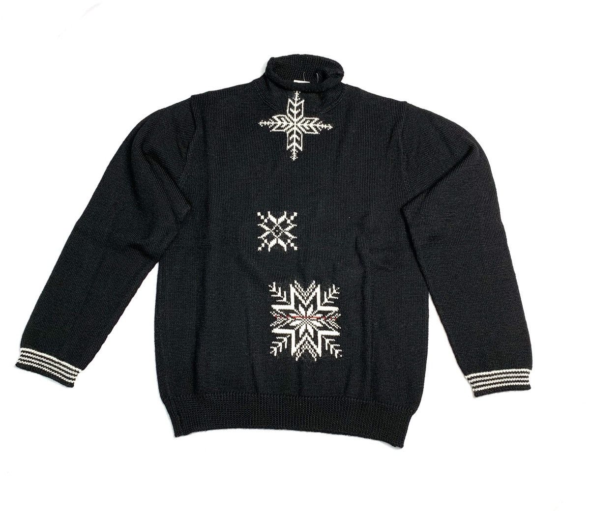 Yohji Yamamoto aw2005 Yohji Yamamoto Pour Homme Knot Snowflake Sweater Size US M / EU 48-50 / 2 - 1 Thumbnail