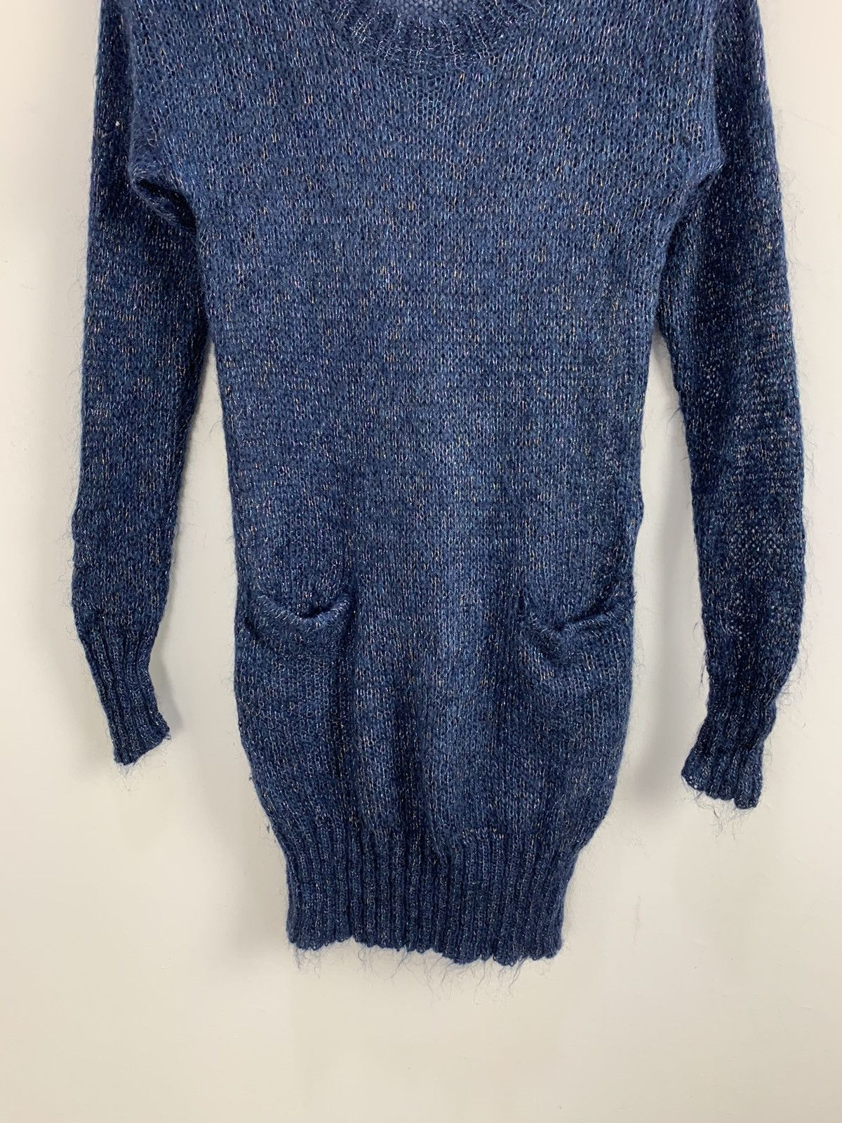 Designer × Japanese Brand ZAZIE Blinker Crochet Twist Cable Fur Long Knitwear Sweater Size US S / EU 44-46 / 1 - 4 Thumbnail