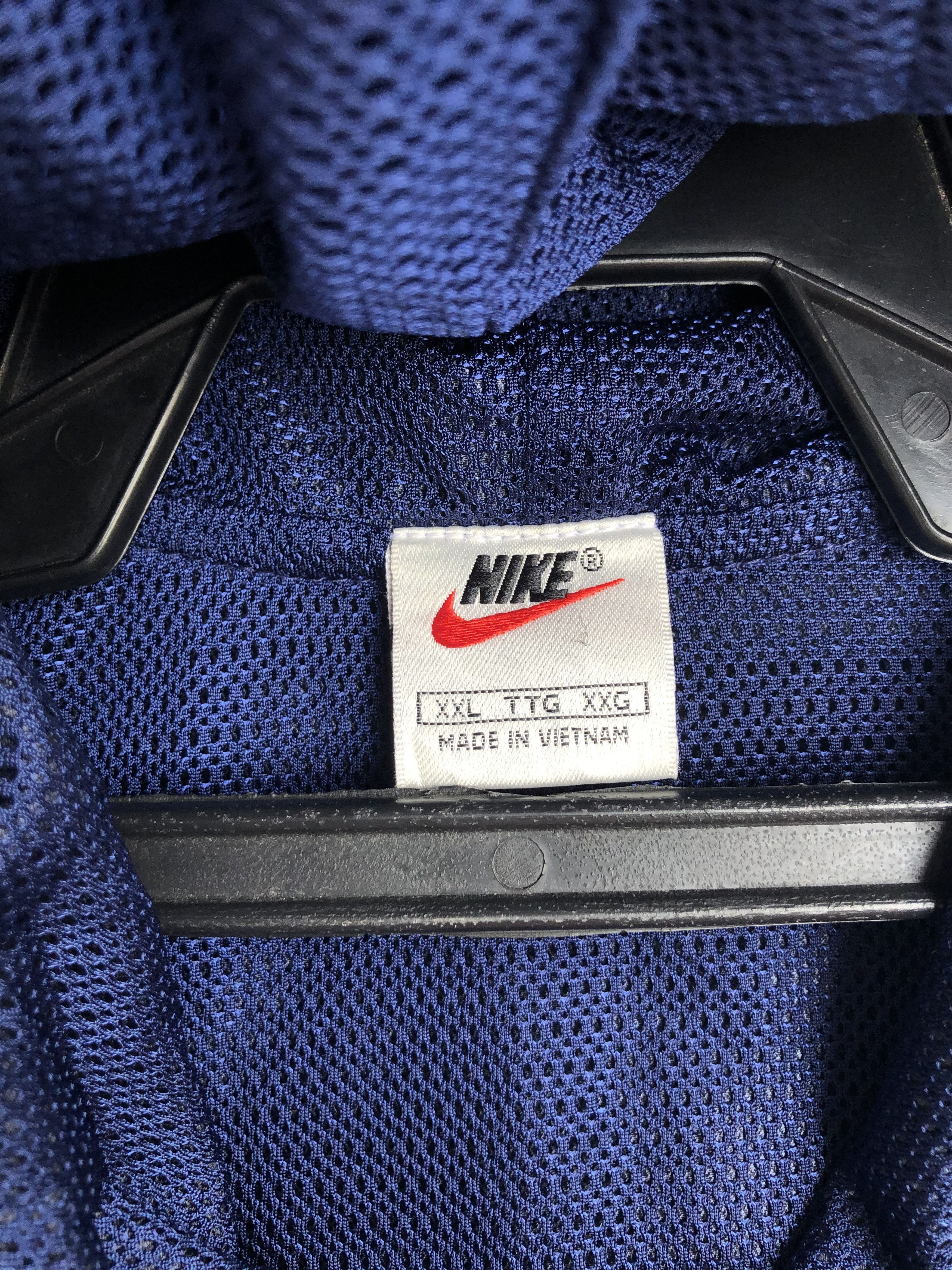 Nike × Vintage VTG 90’s NIKE CENTER SWOOSH & BIG LOGO HALFZIP WINDBREAKER Size US XXL / EU 58 / 5 - 5 Thumbnail