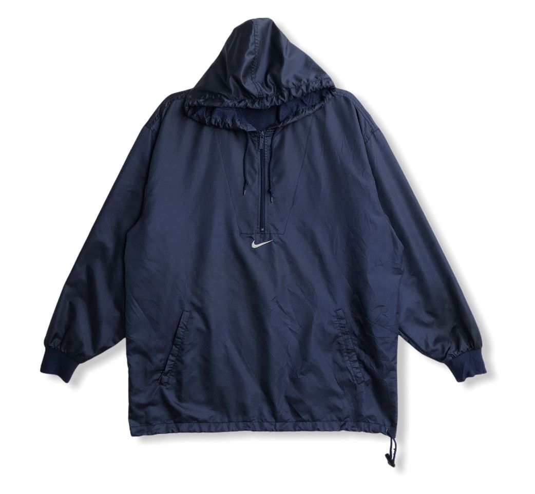Nike × Vintage VTG 90’s NIKE CENTER SWOOSH & BIG LOGO HALFZIP WINDBREAKER Size US XXL / EU 58 / 5 - 1 Thumbnail