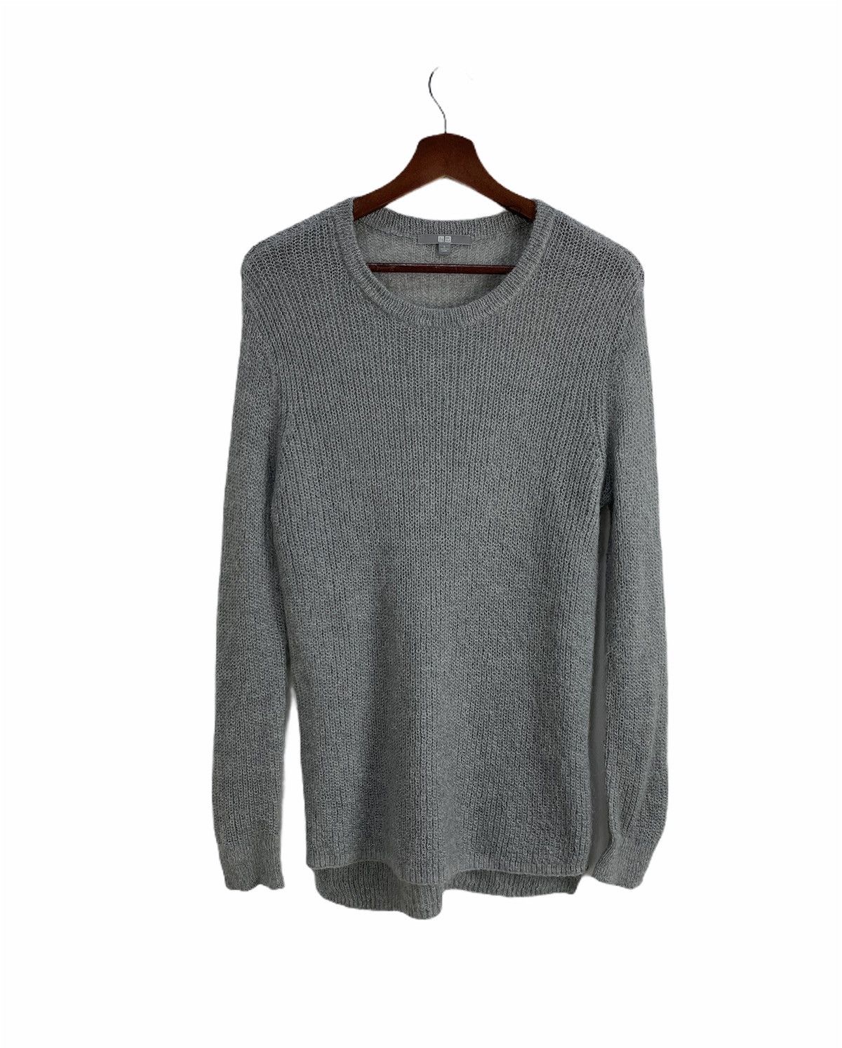 Aran Isles Knitwear × Japanese Brand × Uniqlo UNIQLO MeshNet Aran Crochet Fisherman Long Knitwear Sweater Size US M / EU 48-50 / 2 - 1 Thumbnail