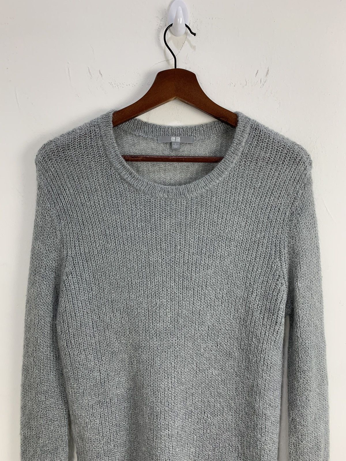 Aran Isles Knitwear × Japanese Brand × Uniqlo UNIQLO MeshNet Aran Crochet Fisherman Long Knitwear Sweater Size US M / EU 48-50 / 2 - 3 Thumbnail