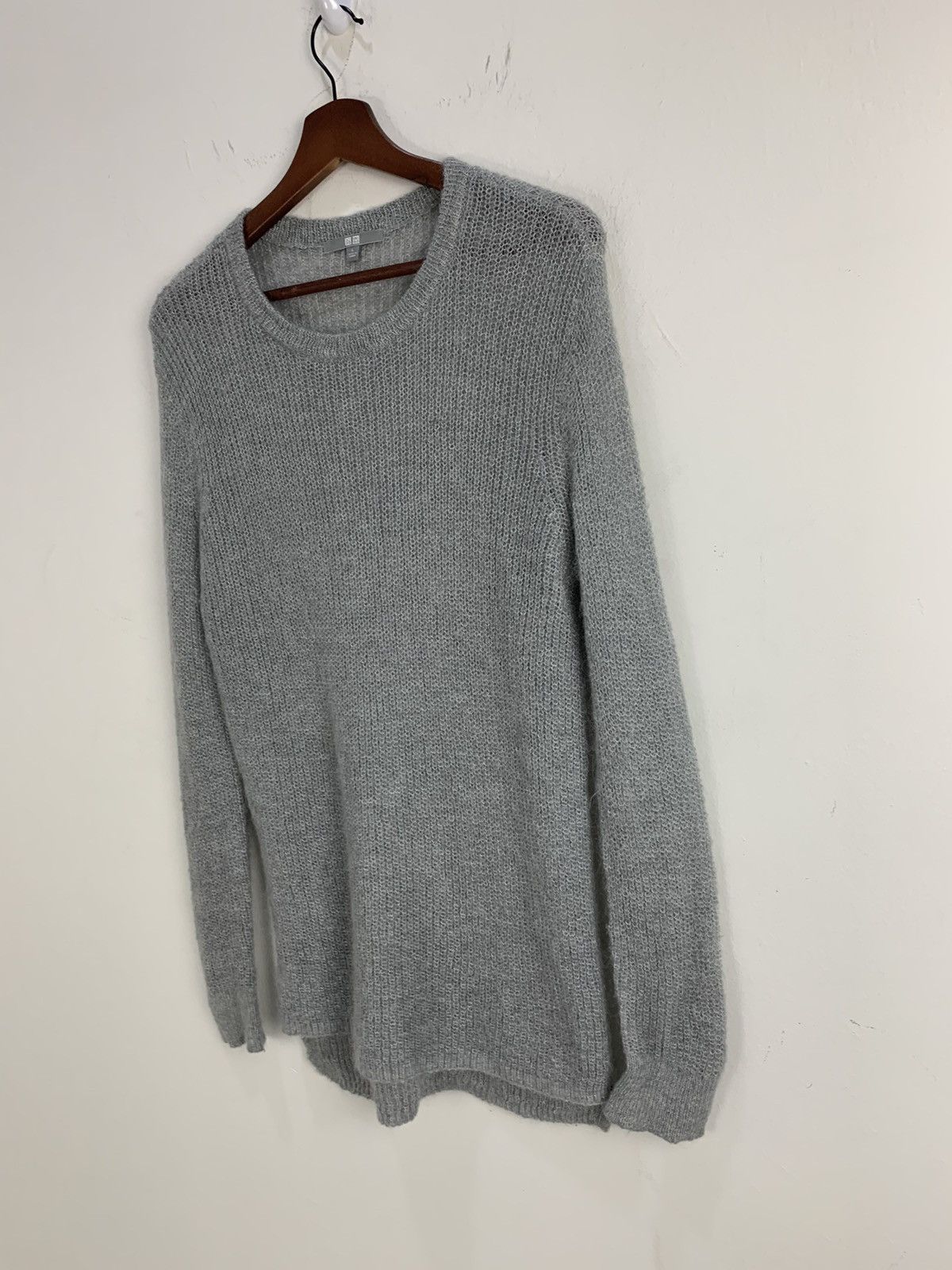 Aran Isles Knitwear × Japanese Brand × Uniqlo UNIQLO MeshNet Aran Crochet Fisherman Long Knitwear Sweater Size US M / EU 48-50 / 2 - 6 Thumbnail