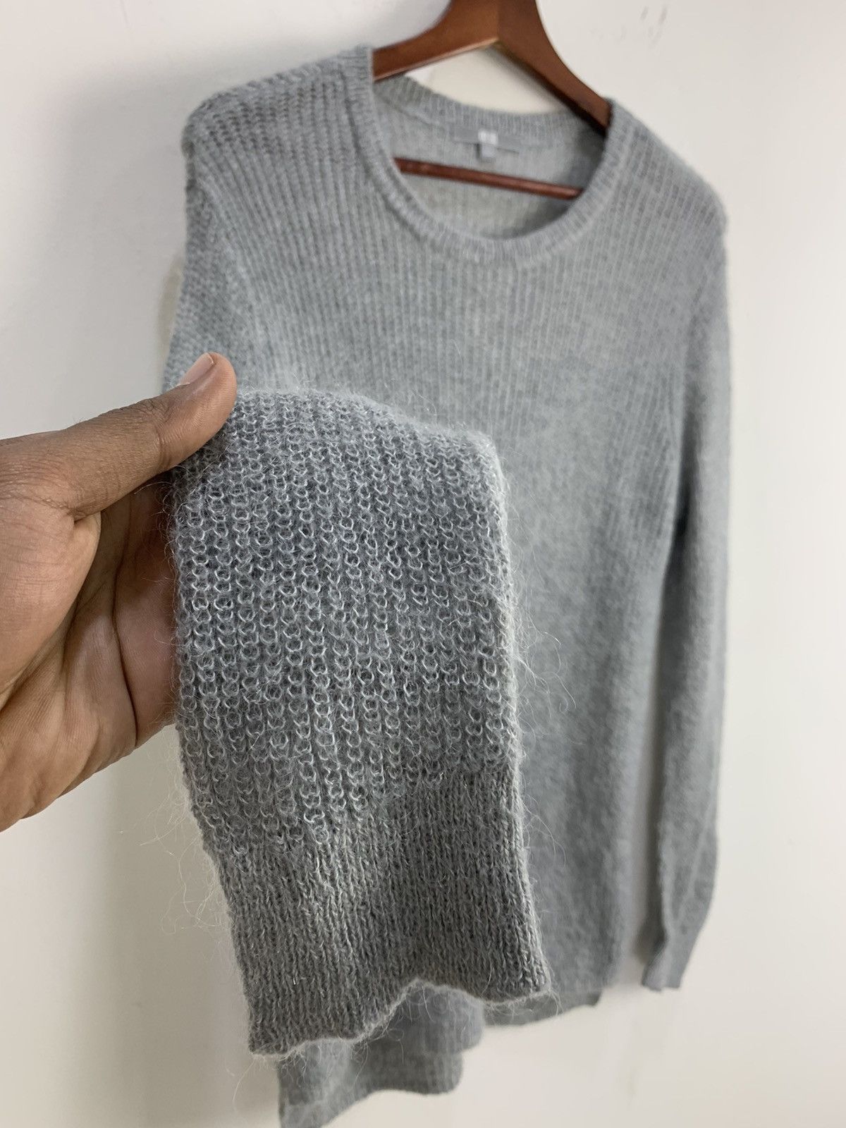 Aran Isles Knitwear × Japanese Brand × Uniqlo UNIQLO MeshNet Aran Crochet Fisherman Long Knitwear Sweater Size US M / EU 48-50 / 2 - 8 Thumbnail
