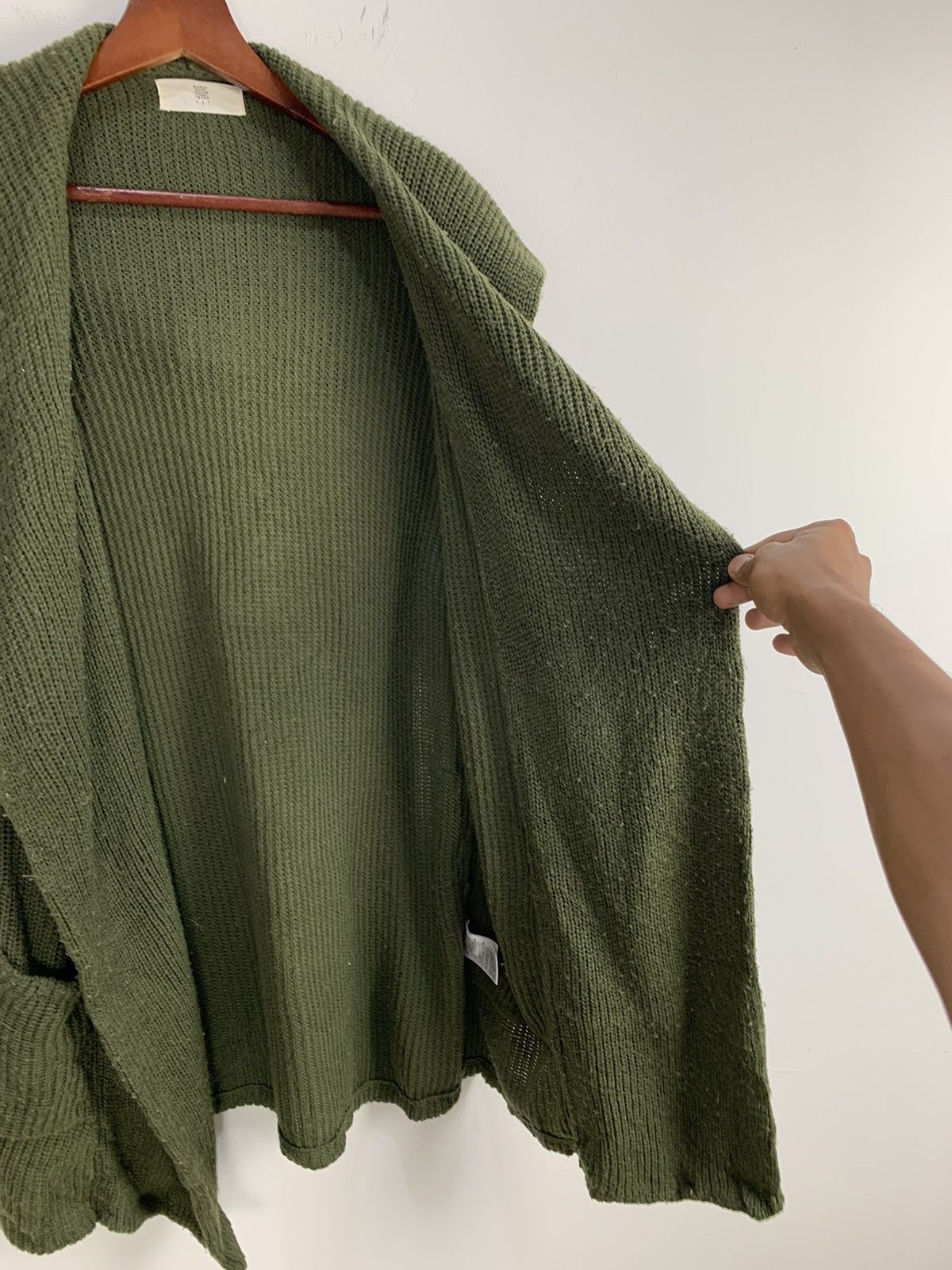 Japanese Brand RPS Military Crochet Knitwear Long Cardigan Hoodie Sweater Size L / US 10 / IT 46 - 12 Thumbnail