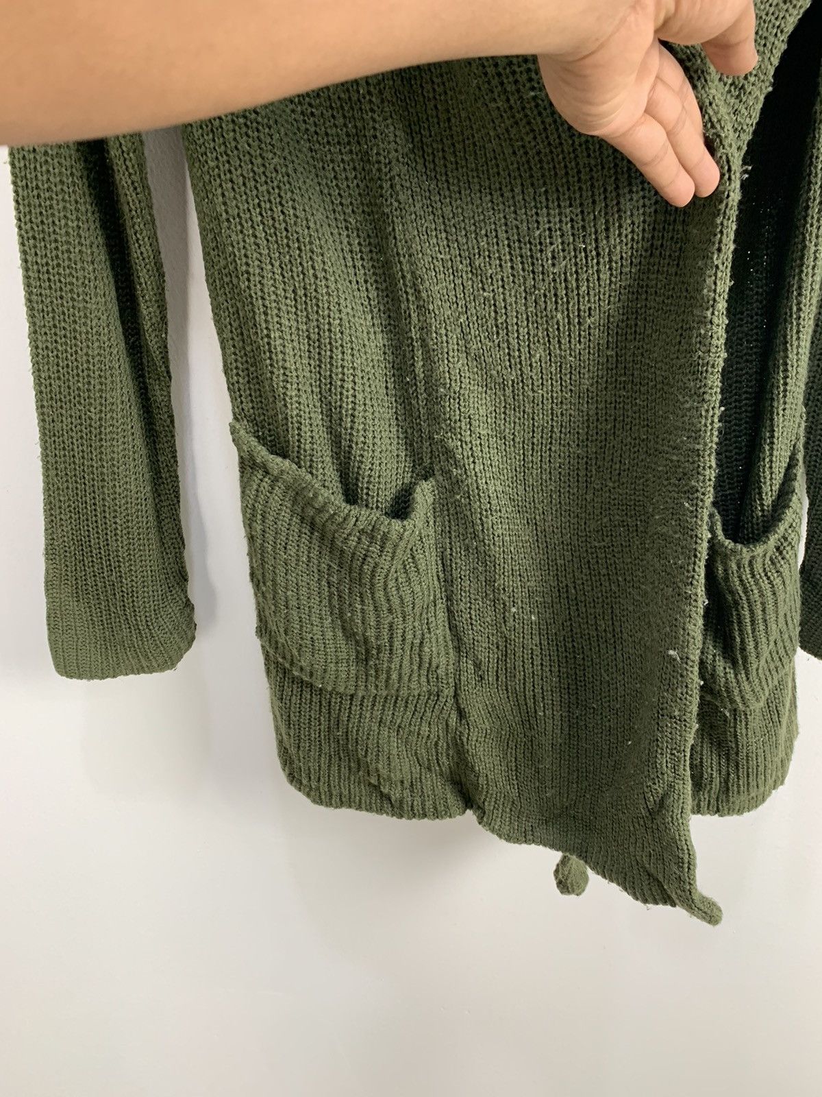 Japanese Brand RPS Military Crochet Knitwear Long Cardigan Hoodie Sweater Size L / US 10 / IT 46 - 9 Thumbnail