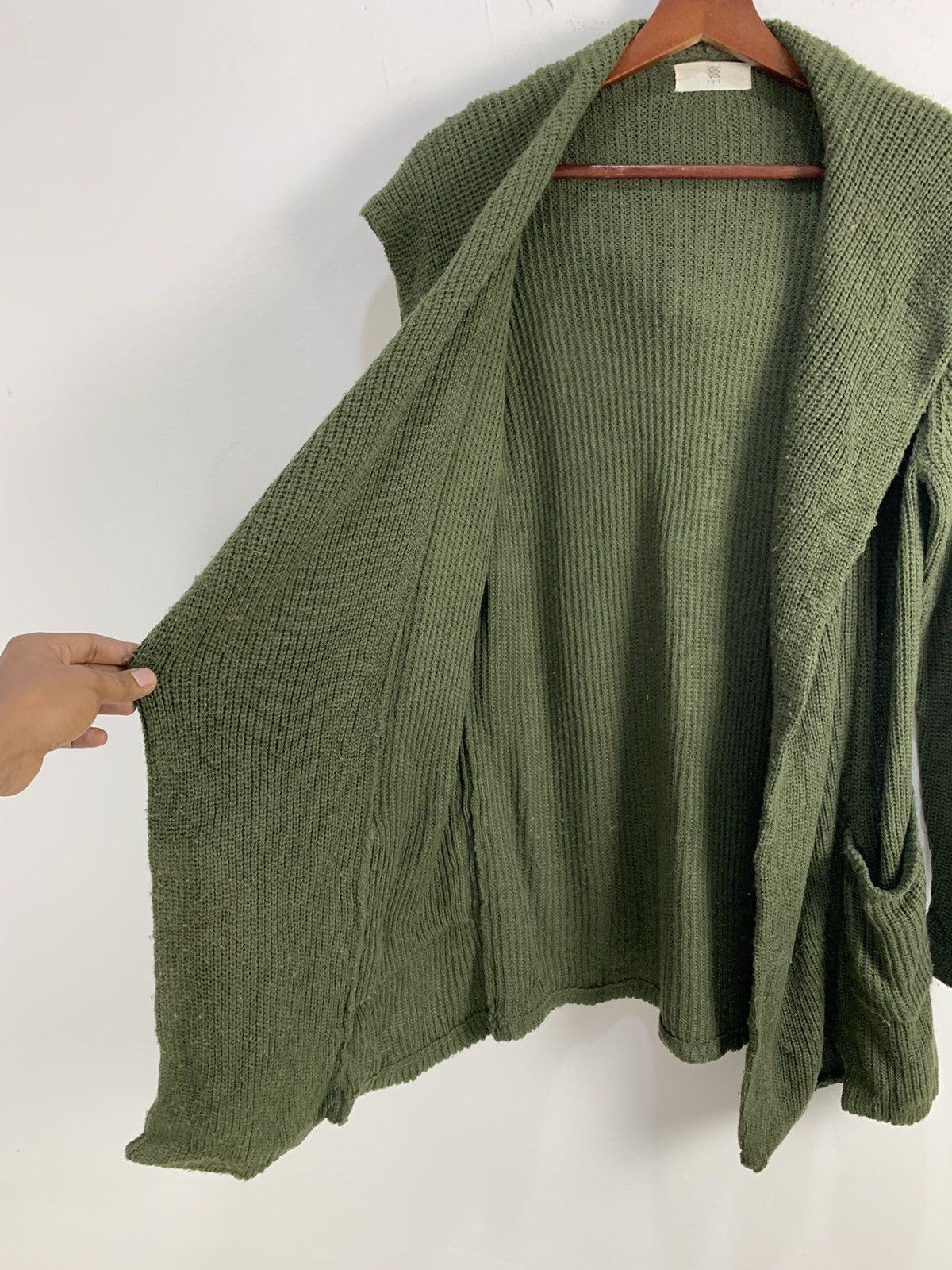 Japanese Brand RPS Military Crochet Knitwear Long Cardigan Hoodie Sweater Size L / US 10 / IT 46 - 11 Thumbnail
