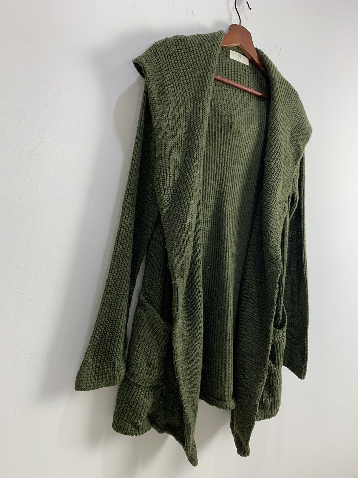 Japanese Brand RPS Military Crochet Knitwear Long Cardigan Hoodie Sweater Size L / US 10 / IT 46 - 6 Thumbnail