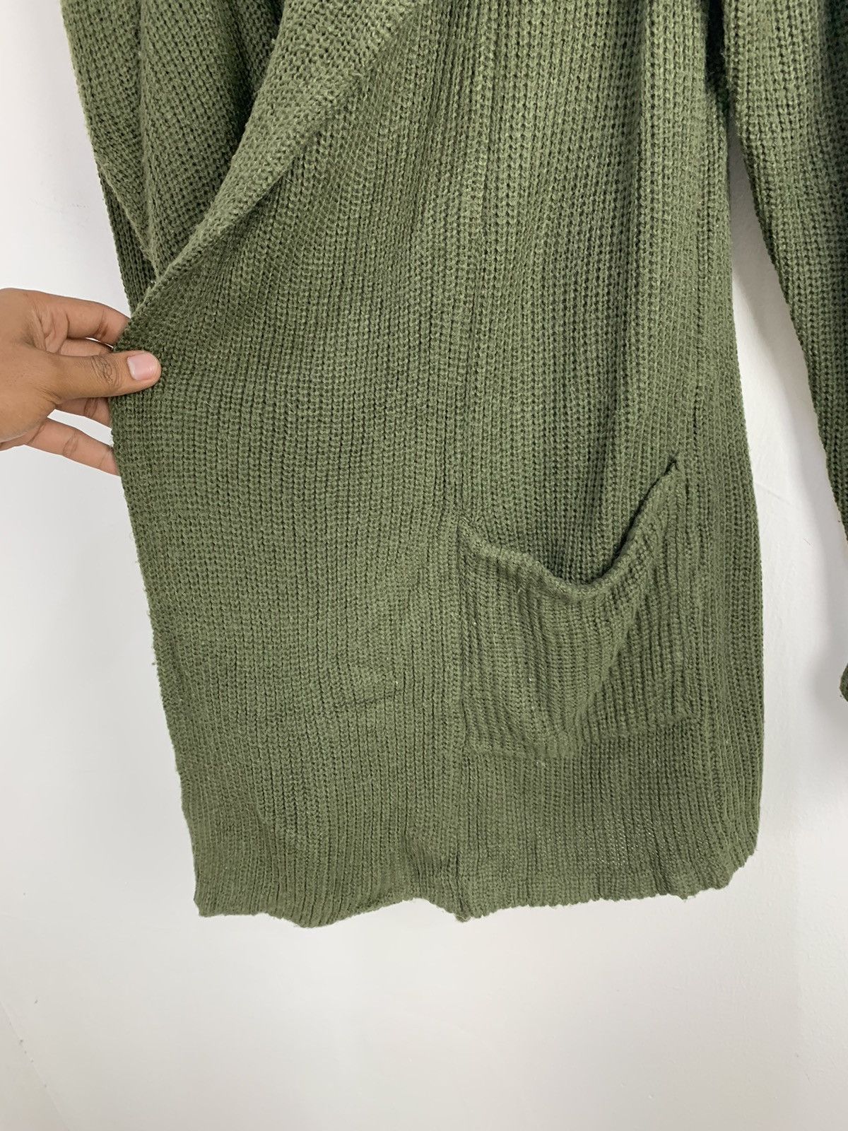 Japanese Brand RPS Military Crochet Knitwear Long Cardigan Hoodie Sweater Size L / US 10 / IT 46 - 10 Thumbnail