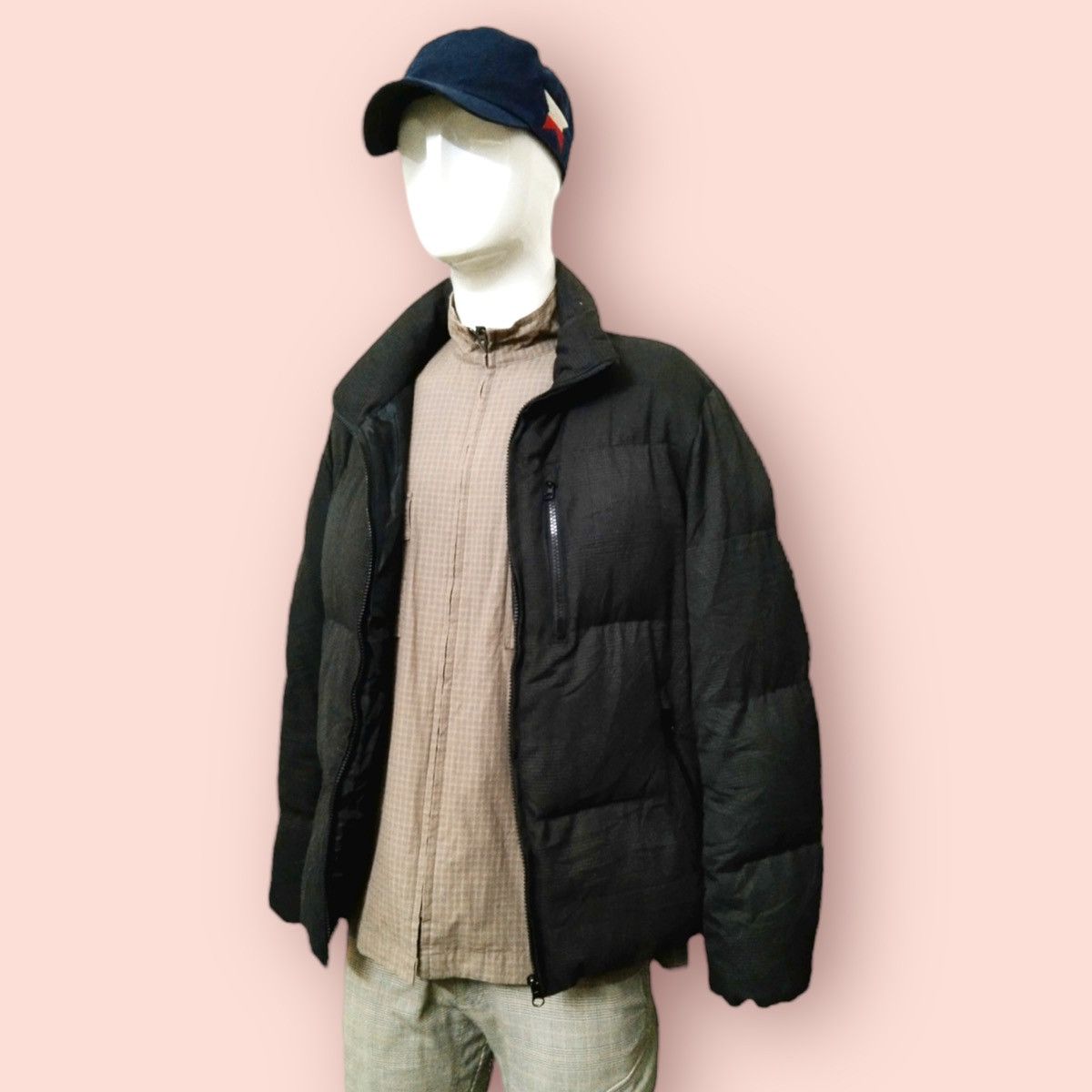 GU × Global Work × Japanese Brand GU PLAID PADDED PUFFER JACKET Size US L / EU 52-54 / 3 - 7 Thumbnail