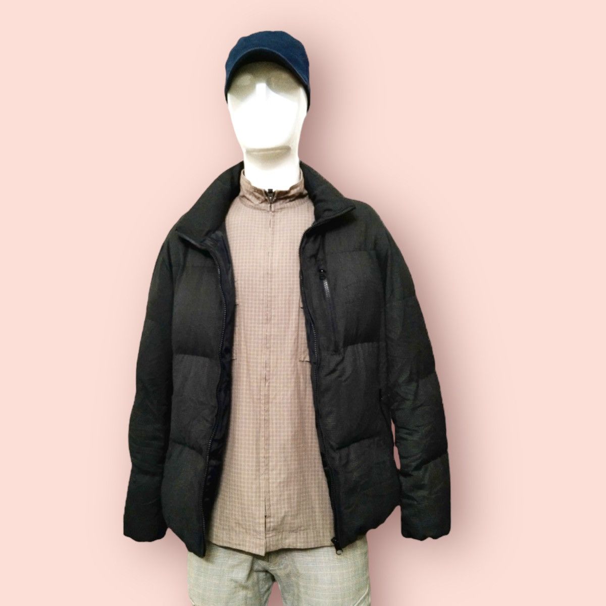 GU × Global Work × Japanese Brand GU PLAID PADDED PUFFER JACKET Size US L / EU 52-54 / 3 - 6 Thumbnail