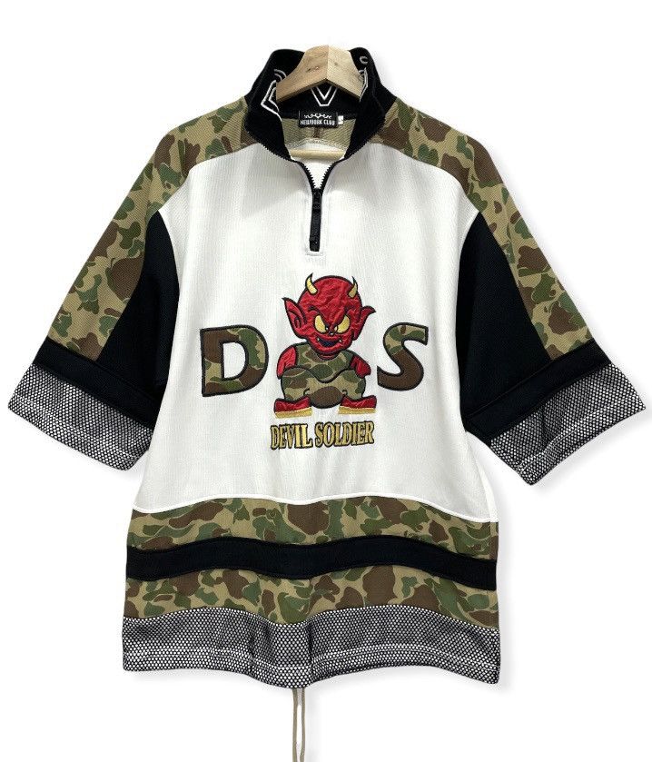 image of Devil Dogs x Rap Tees Dopedevil Soldier Hip Hop Street Fashion Shirt, Men's (Size Medium)